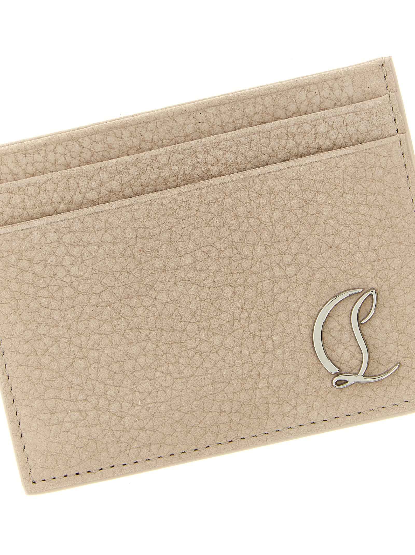 Christian Louboutin Beige Calfskin Cardholder