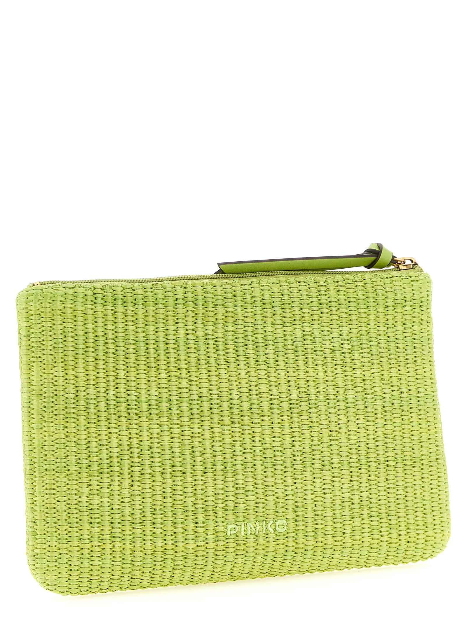 PINKO Bicolor Polypropylene Clutch Bag