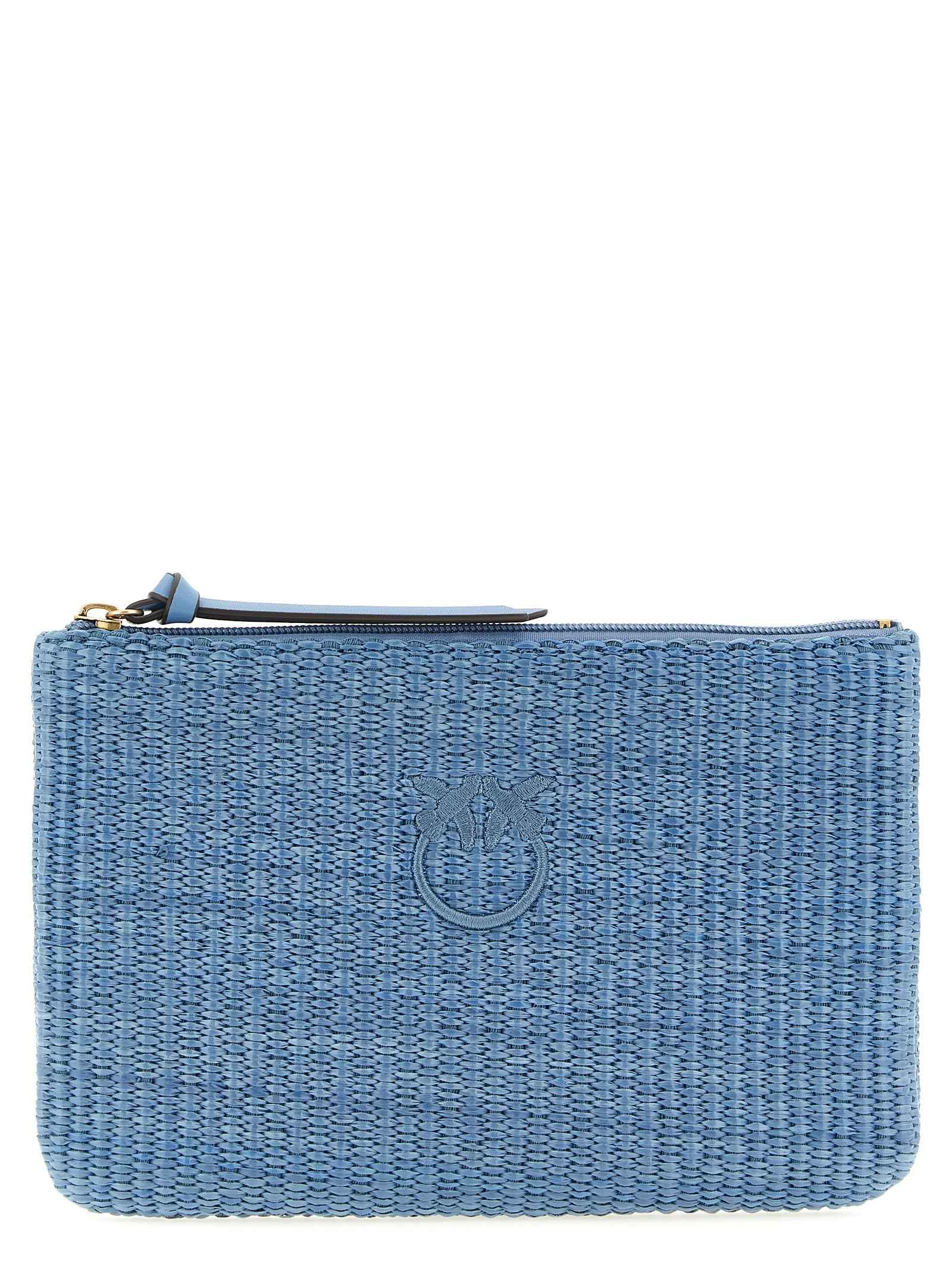 PINKO Blue Polypropylene Clutch Bag