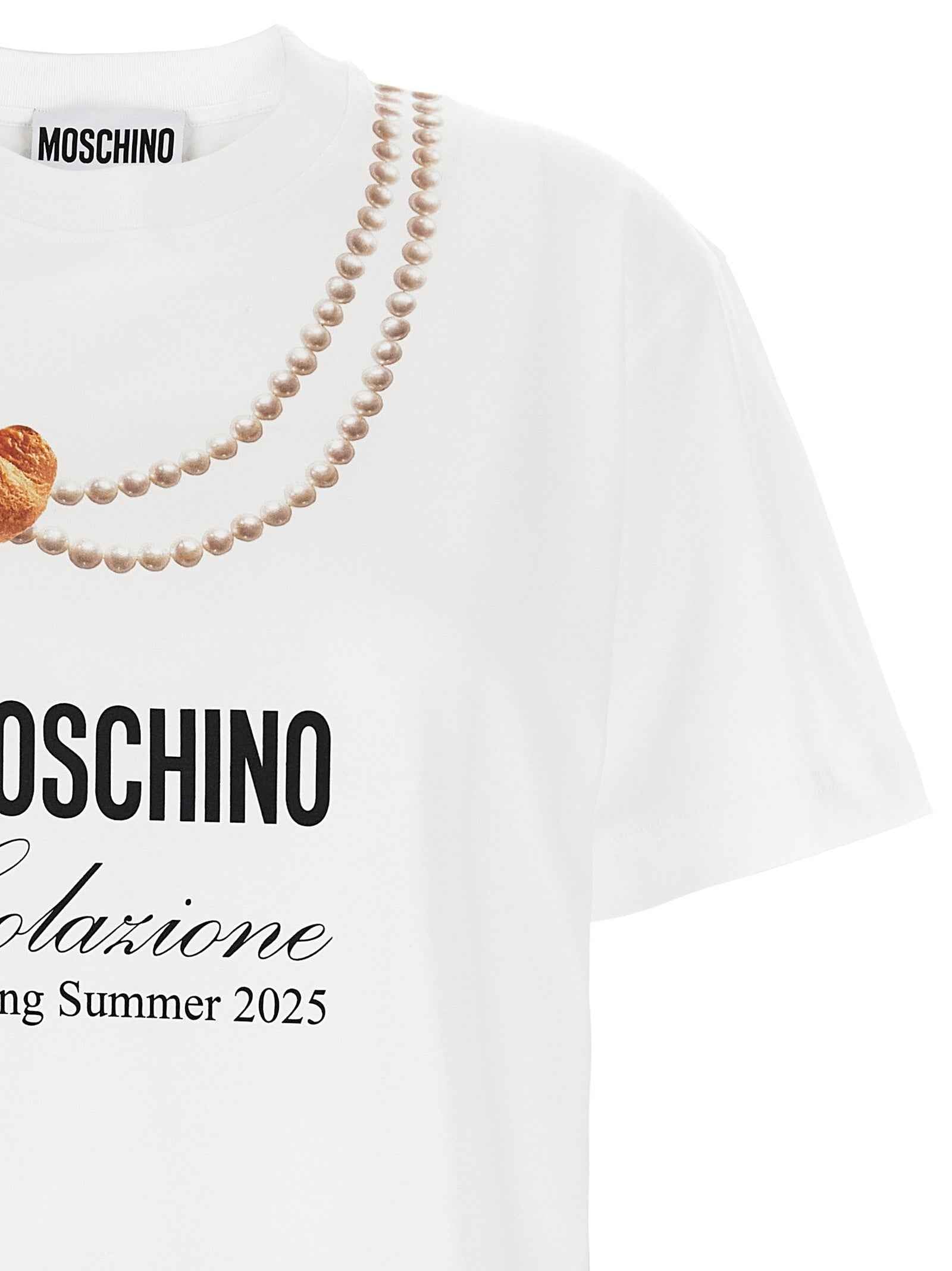 Moschino White Cotton T-Shirt