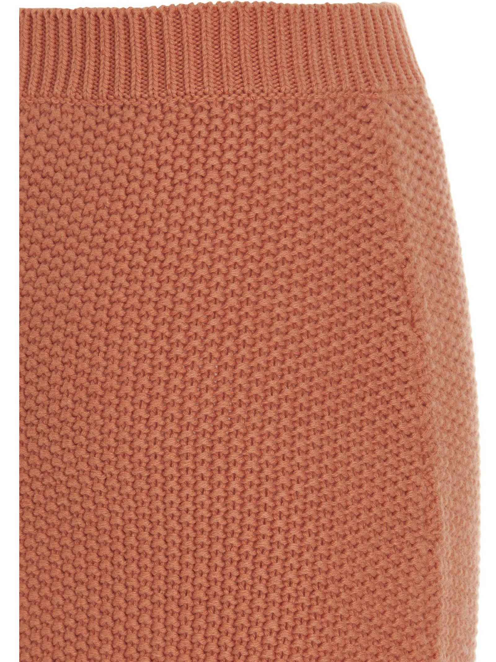 Chloé Orange Cashmere Mini Skirt
