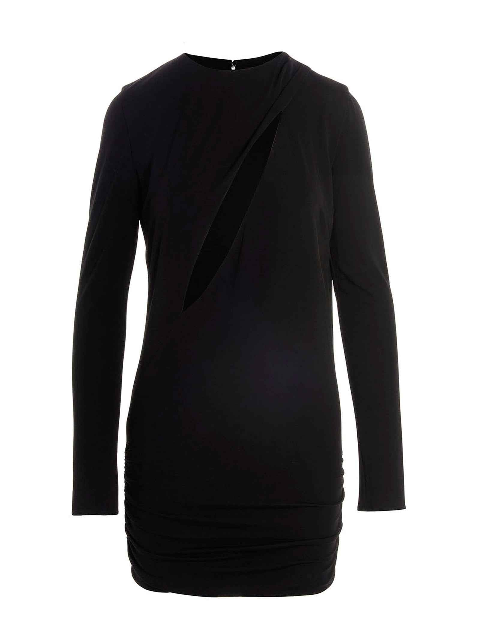 Versace Black Viscose Short Dress