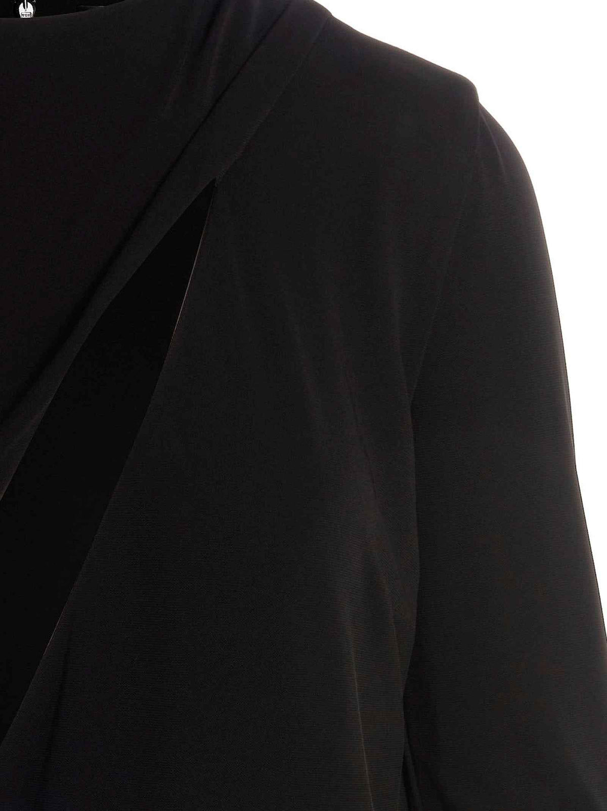 Versace Black Viscose Short Dress