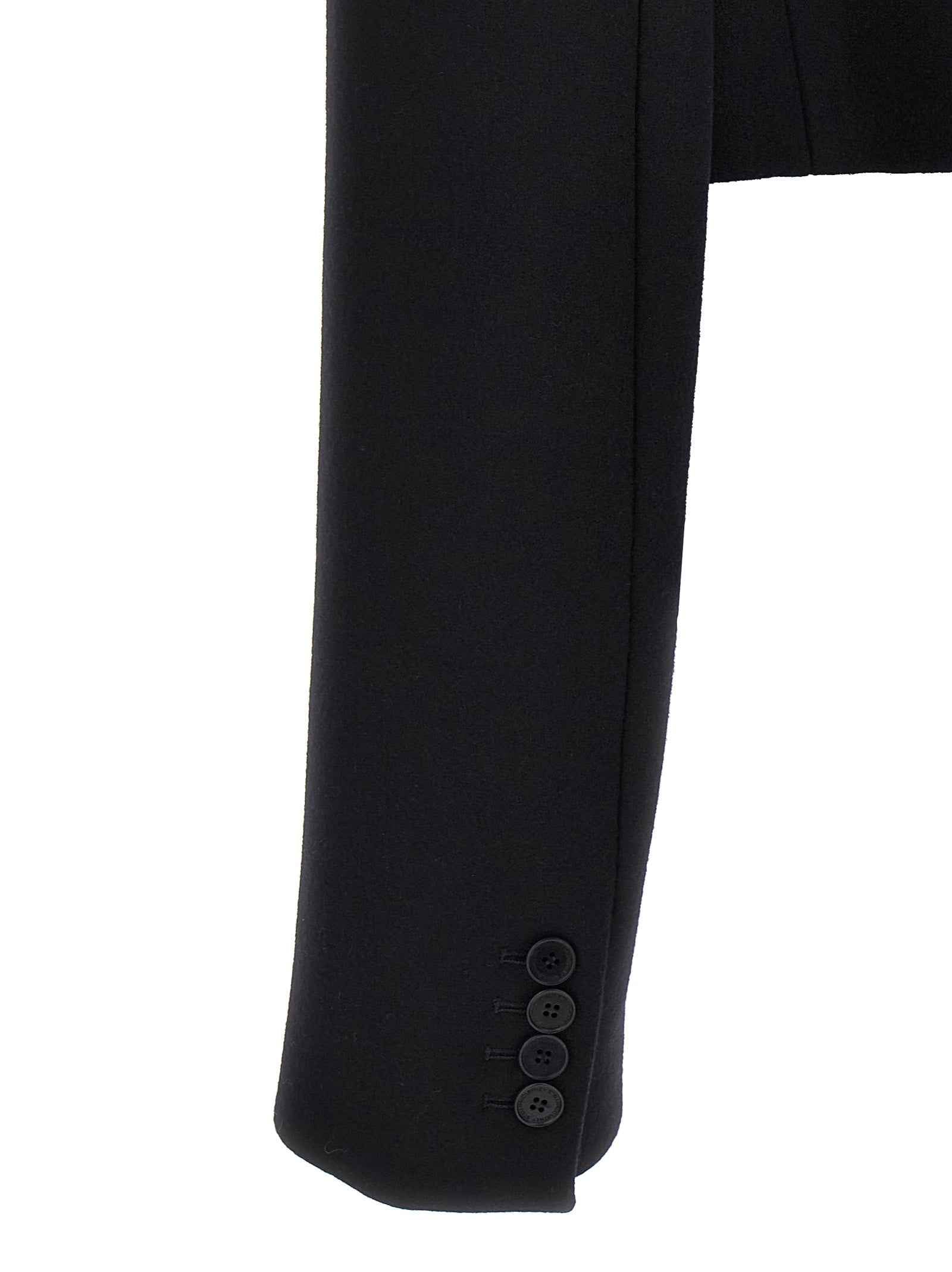 Stella McCartney Black Wool Full-Length Jacket
