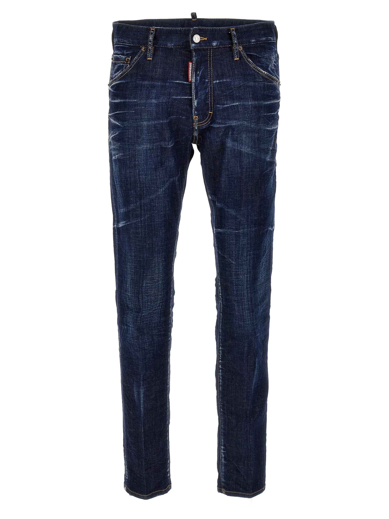 Dsquared² Blue Cotton Skinny Jeans