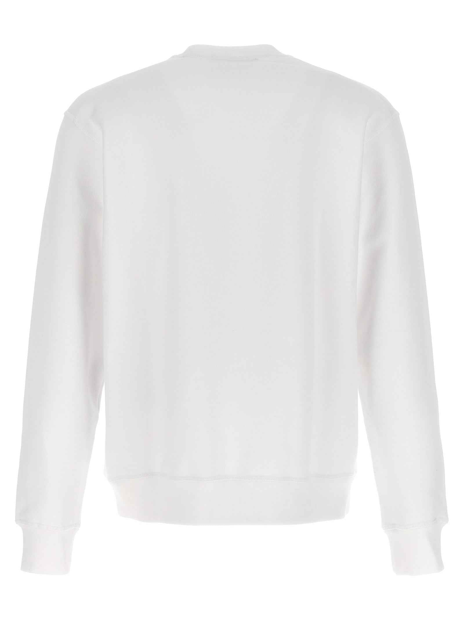 Dsquared² White Cotton Sweatshirt