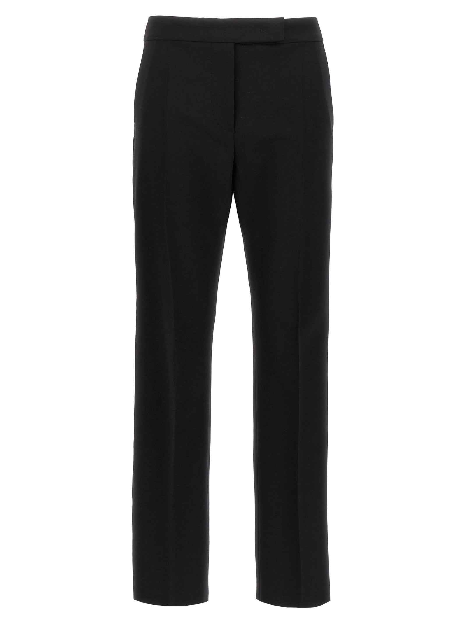 Max Mara Black Virgin Wool Dress Pants
