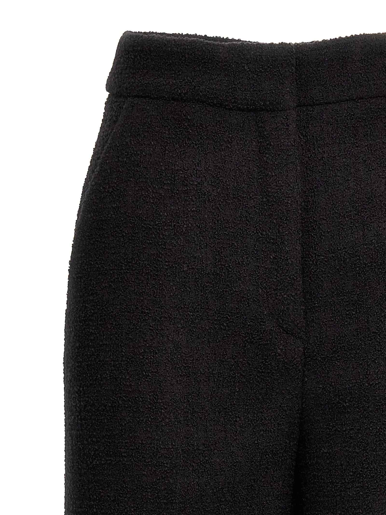 Moschino Black Wool Cropped Pants