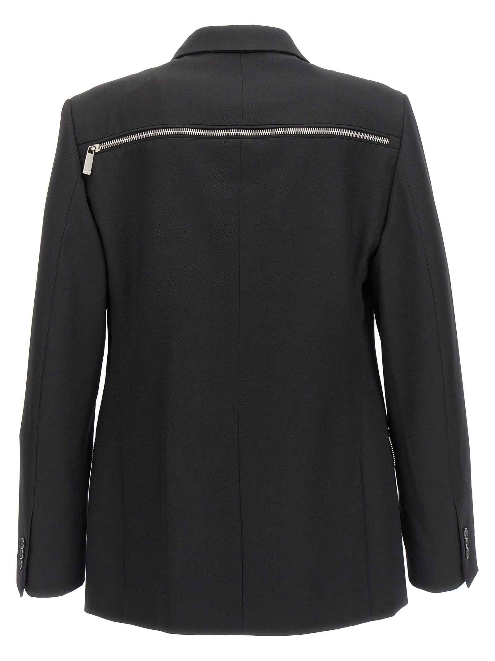 Off-White Black Virgin Wool Blazer