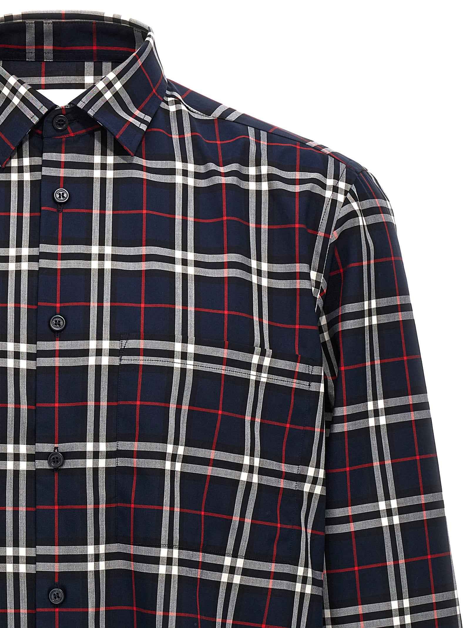 Burberry Blue Cotton Blouse