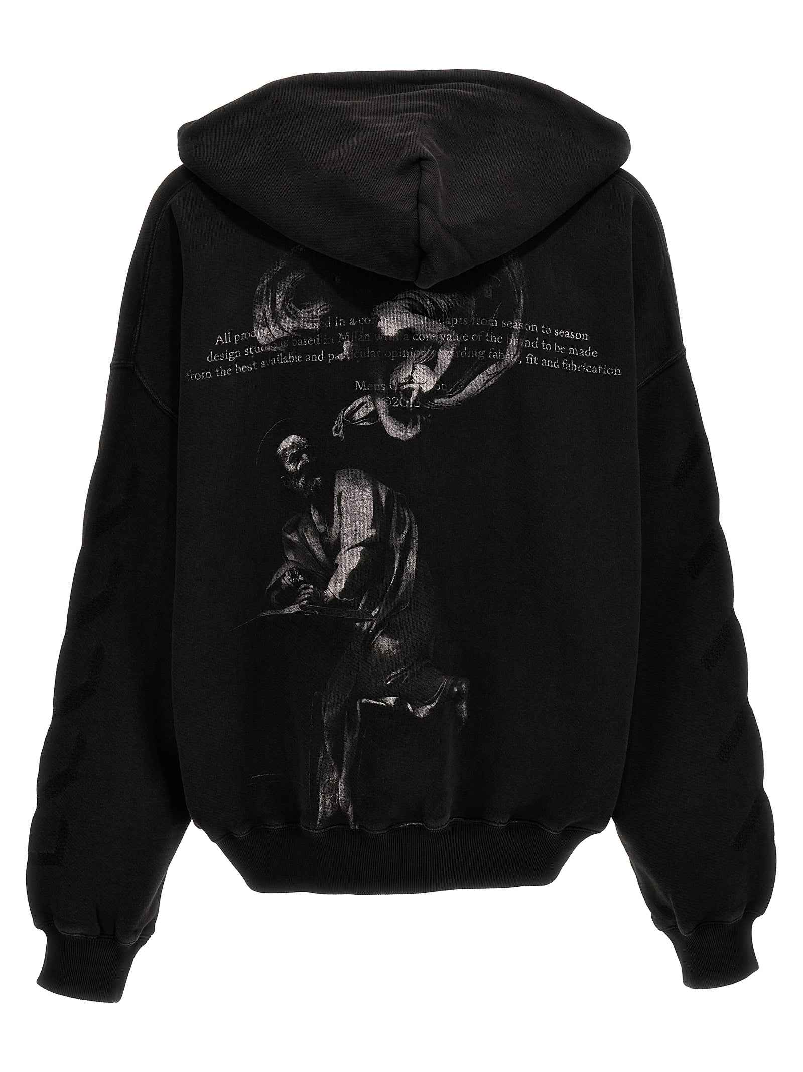 Off-White Gray Cotton Sweatshirt