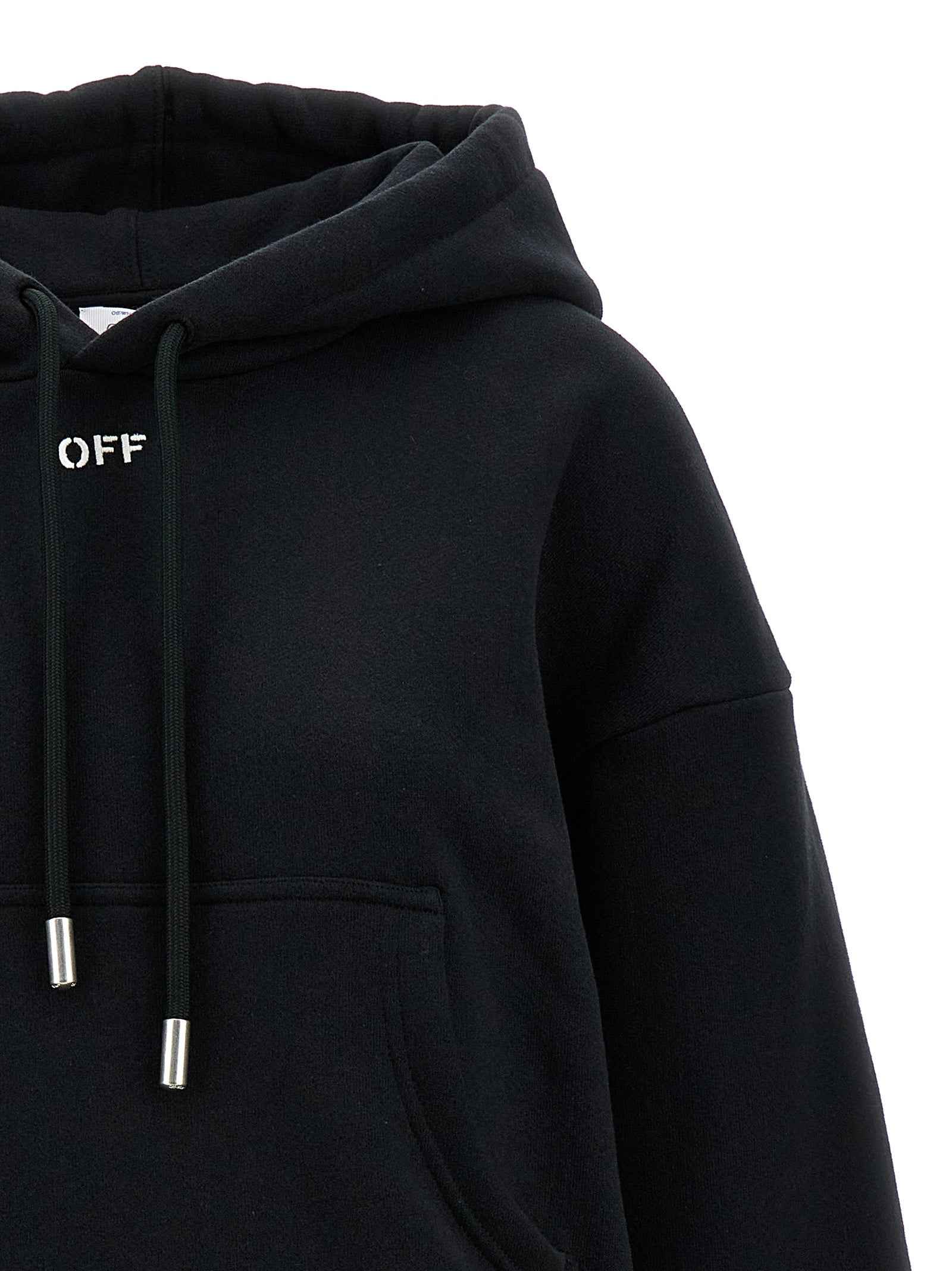 Off-White Black Cotton Hoodie