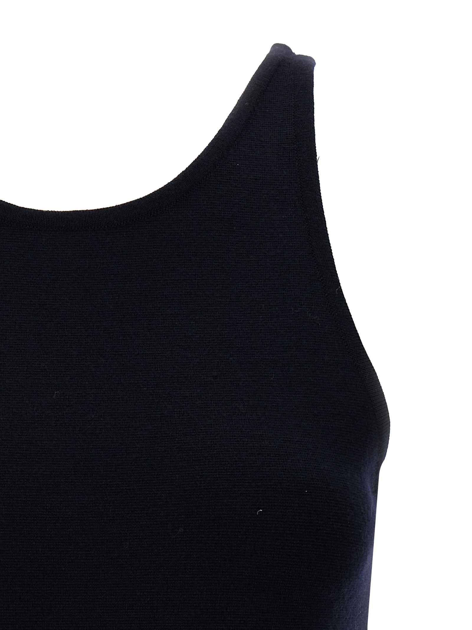 Max Mara Blue Virgin Wool Tank Tops