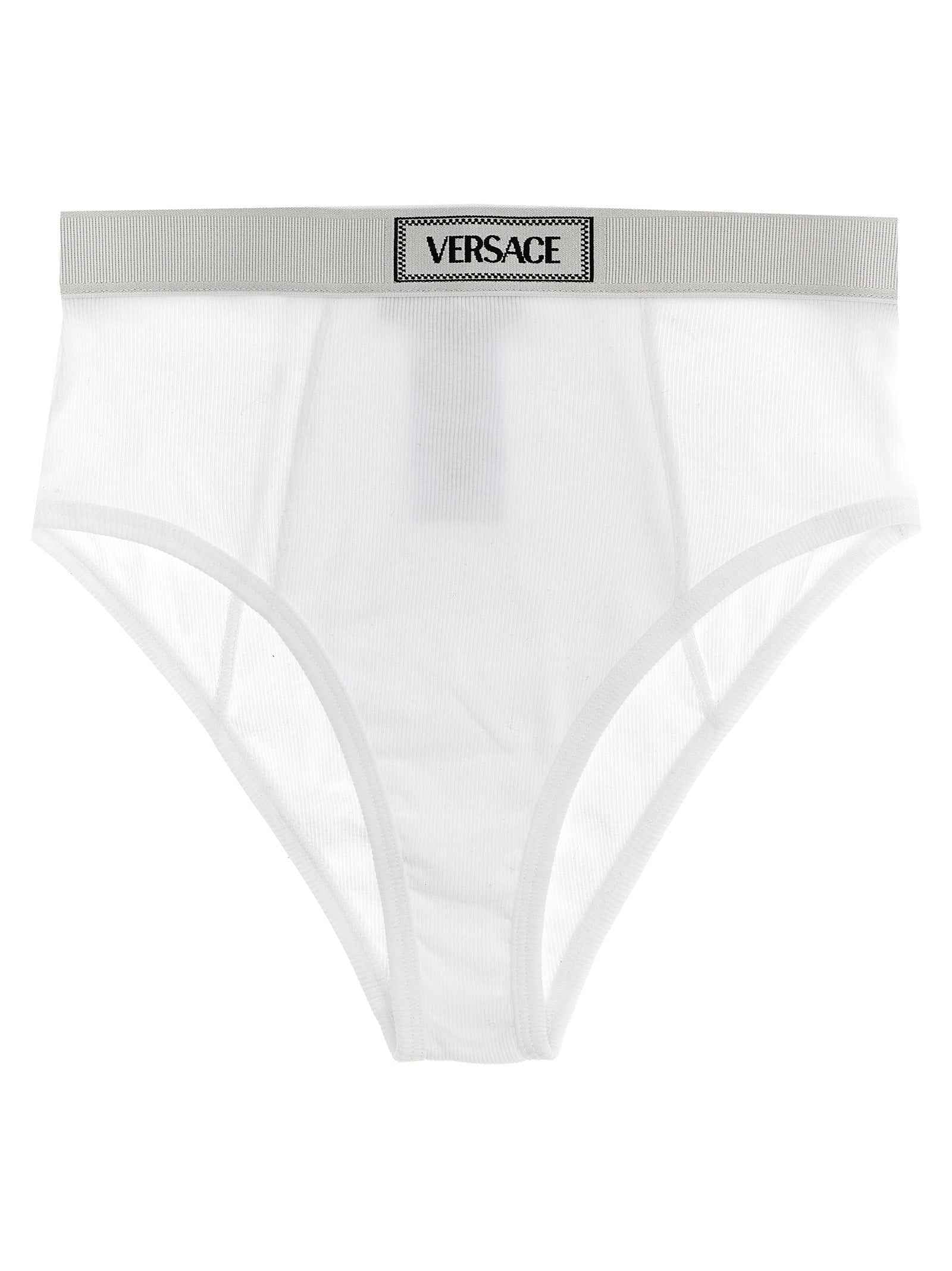 Versace White Cotton Briefs