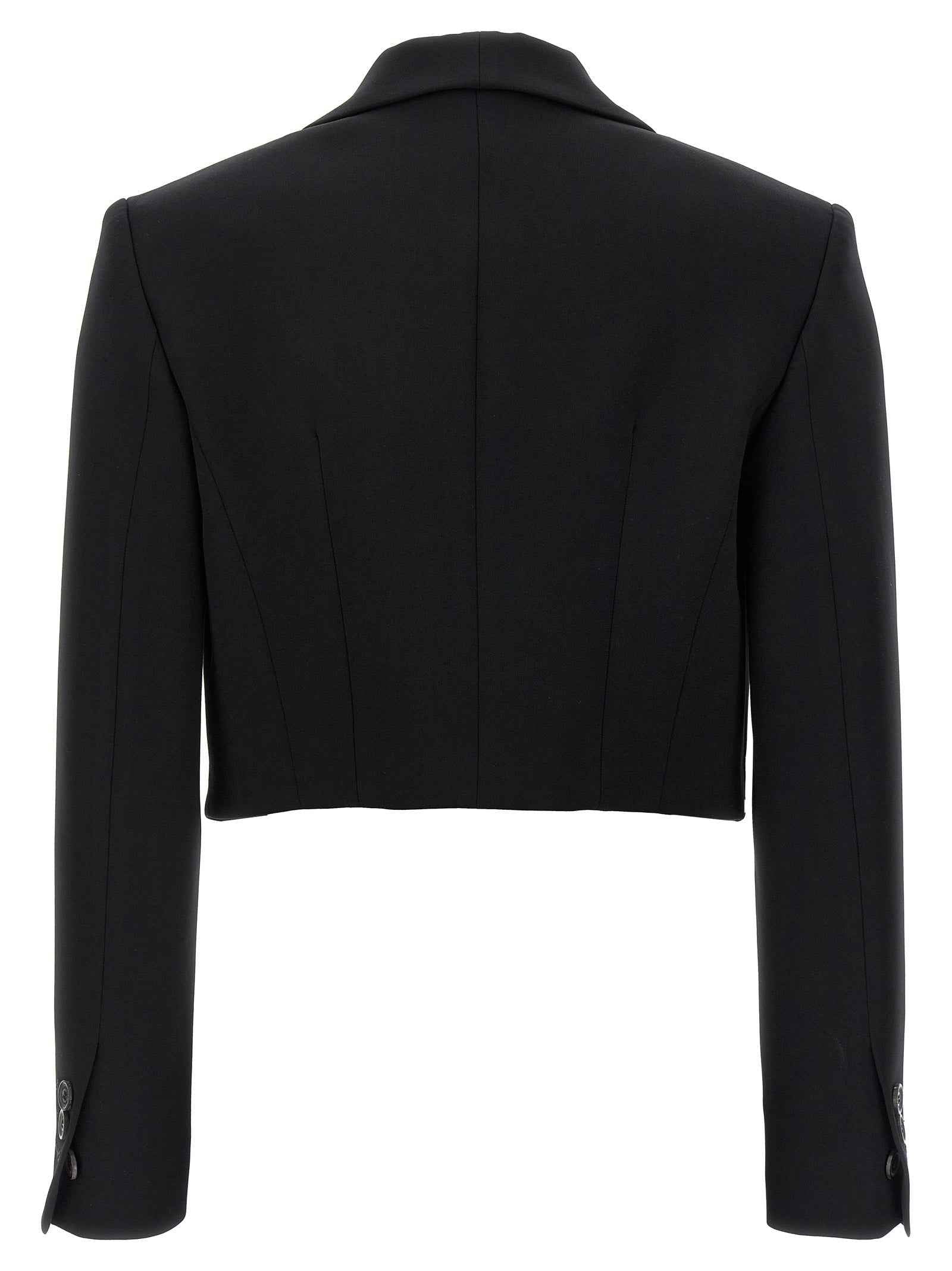 Dsquared² Black Polyester Full-Length Jacket