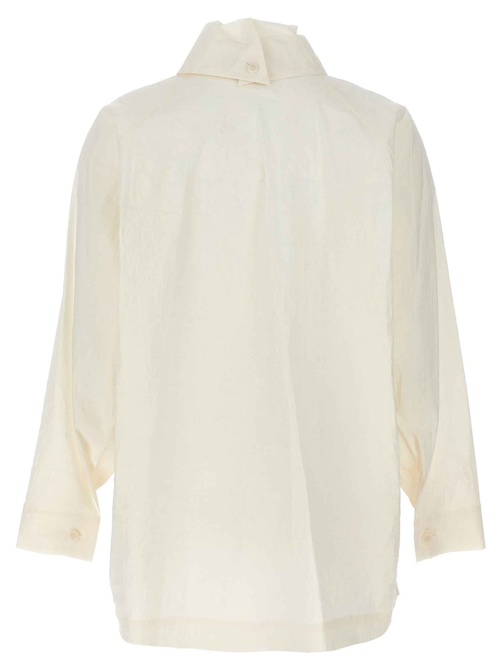 Issey Miyake White Fibers Blouse