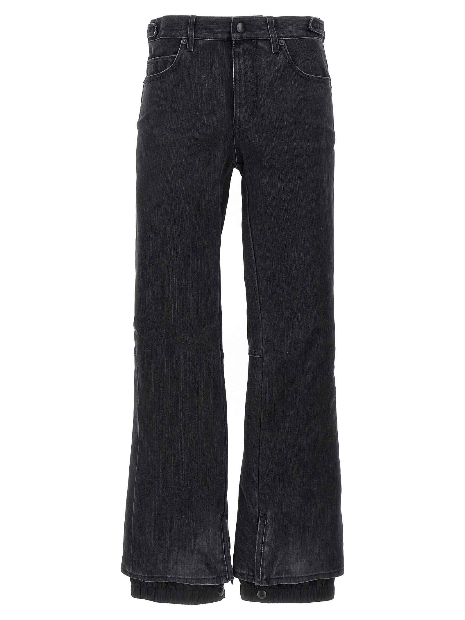 Balenciaga Black Cotton Flared Jeans