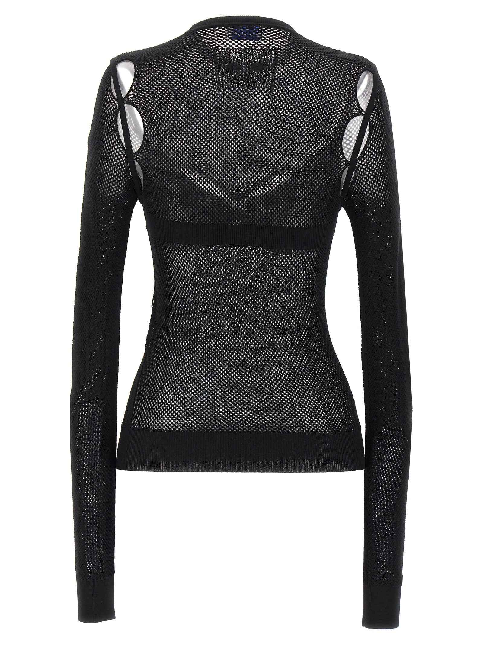 Off-White Black Viscose Tank Tops
