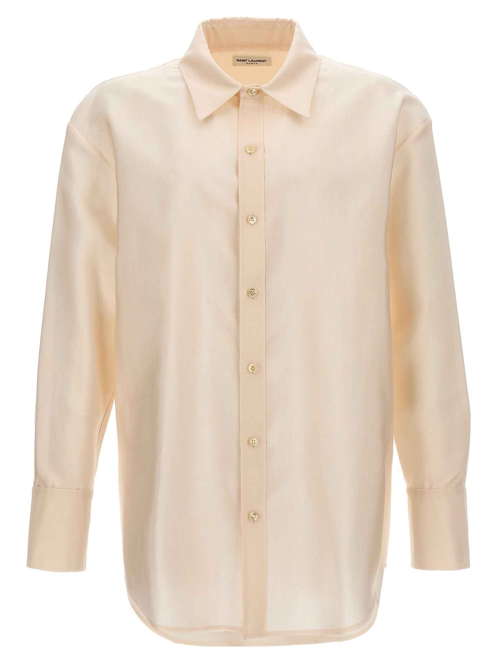 Saint Laurent Beige Acetate Blouse