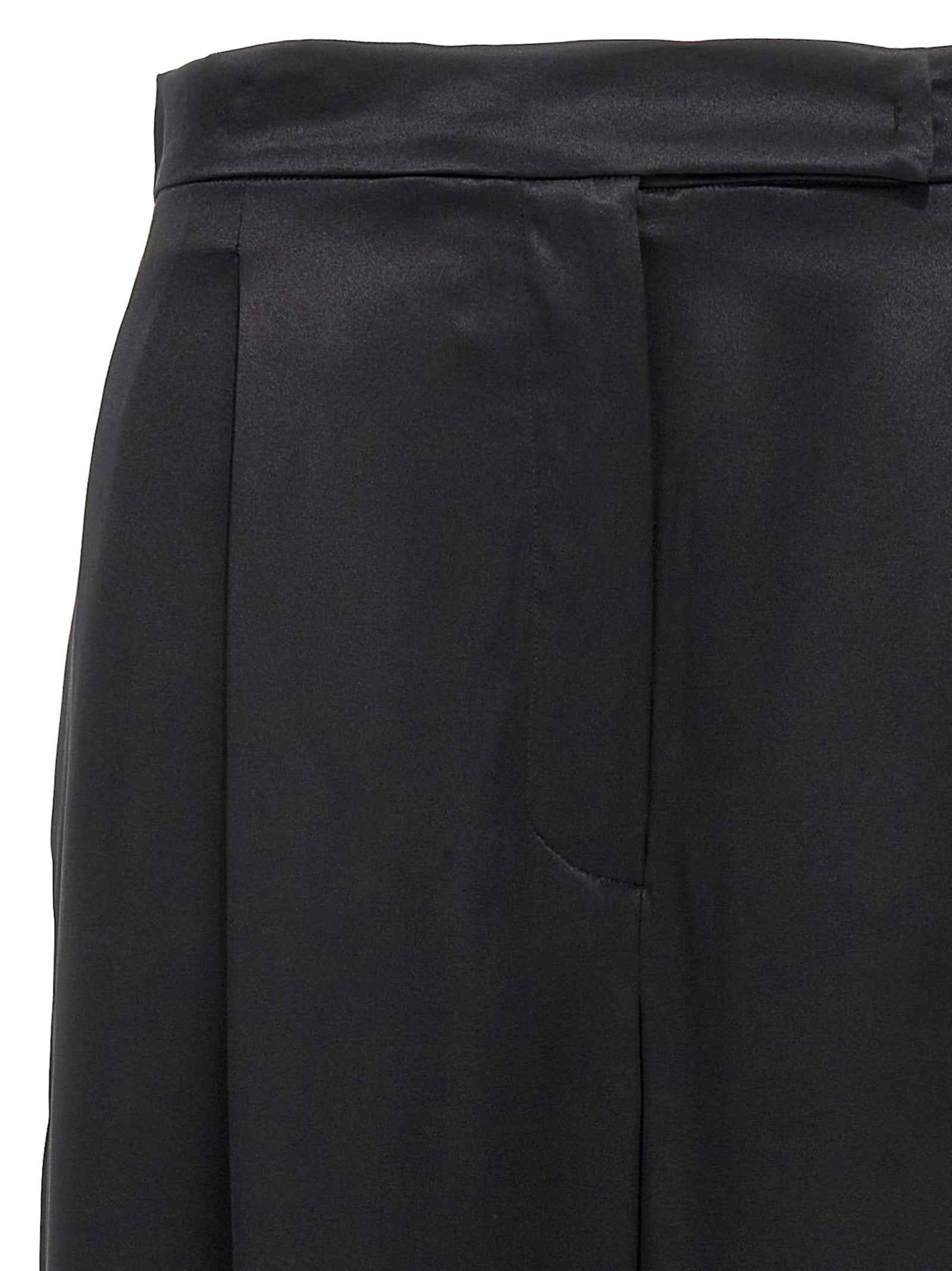 Max Mara Black Silk Casual Pants