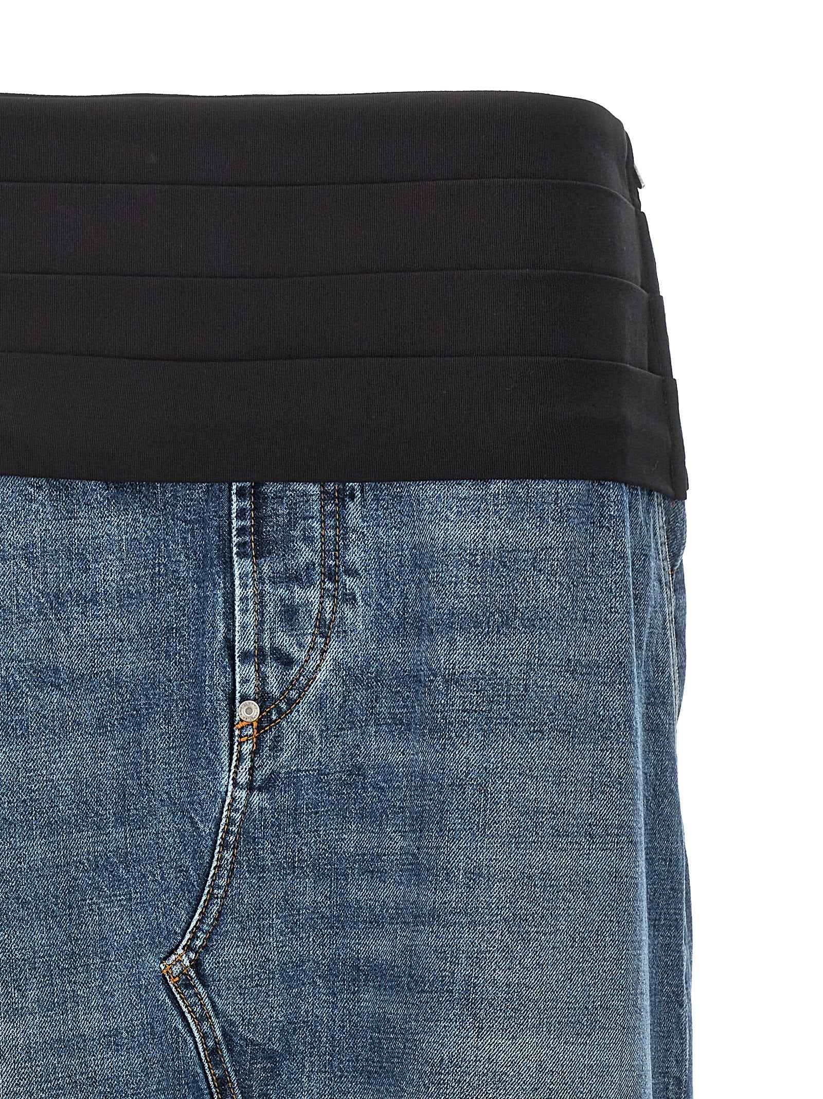 Stella McCartney Blue Cotton Mini Skirt