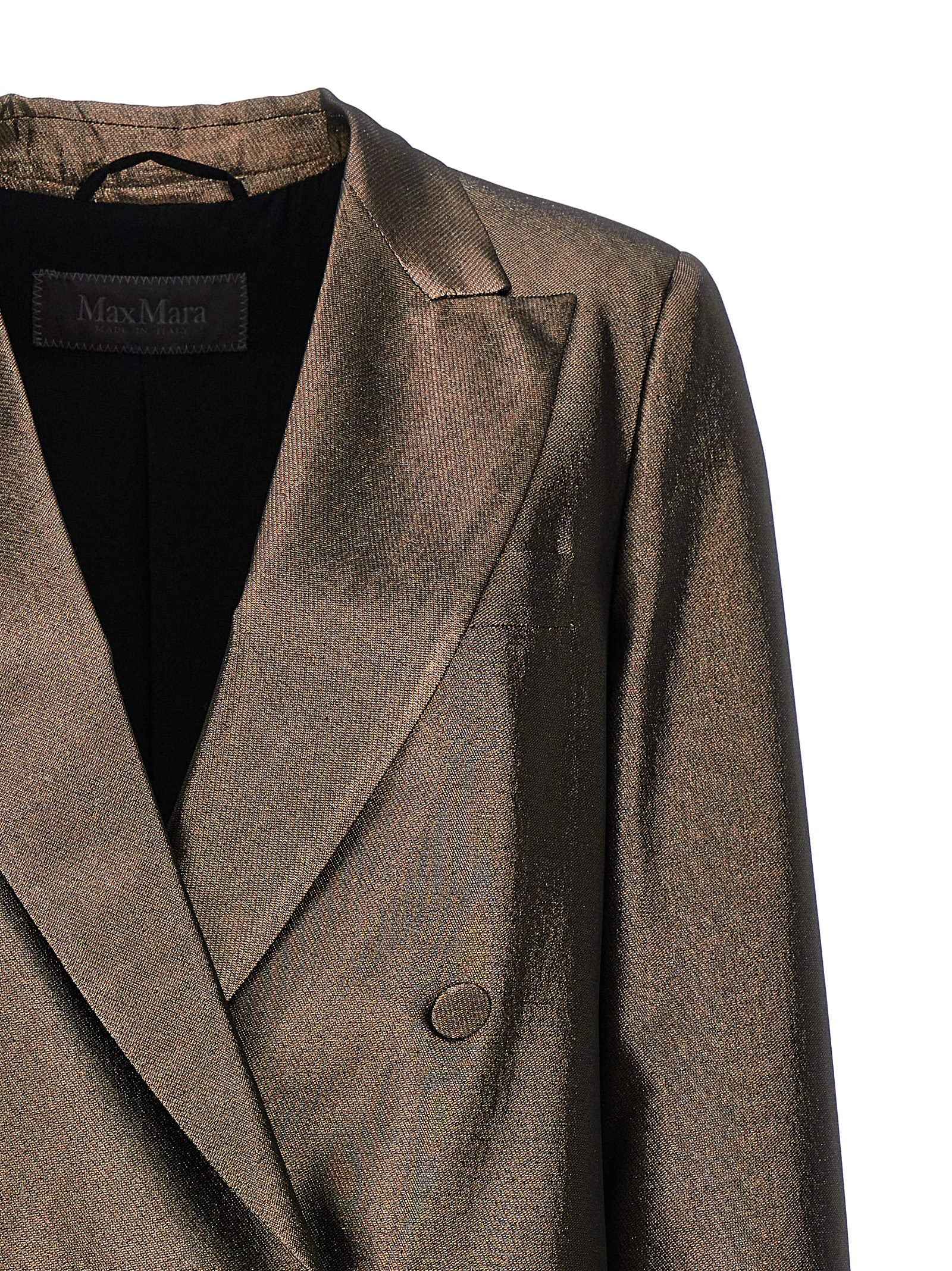 Max Mara Brown Silk Blazer