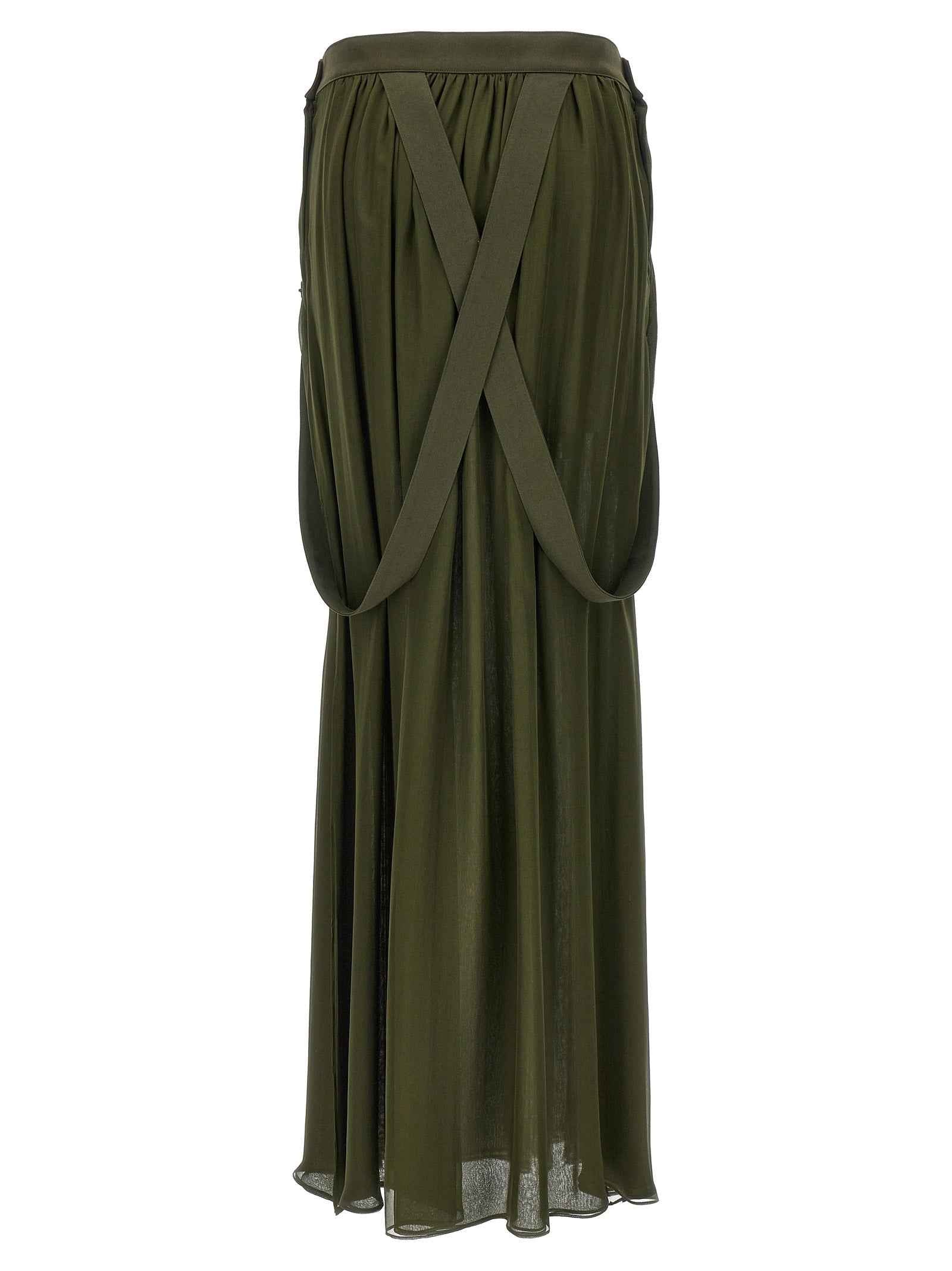 Max Mara Bicolor Silk Mini Skirt