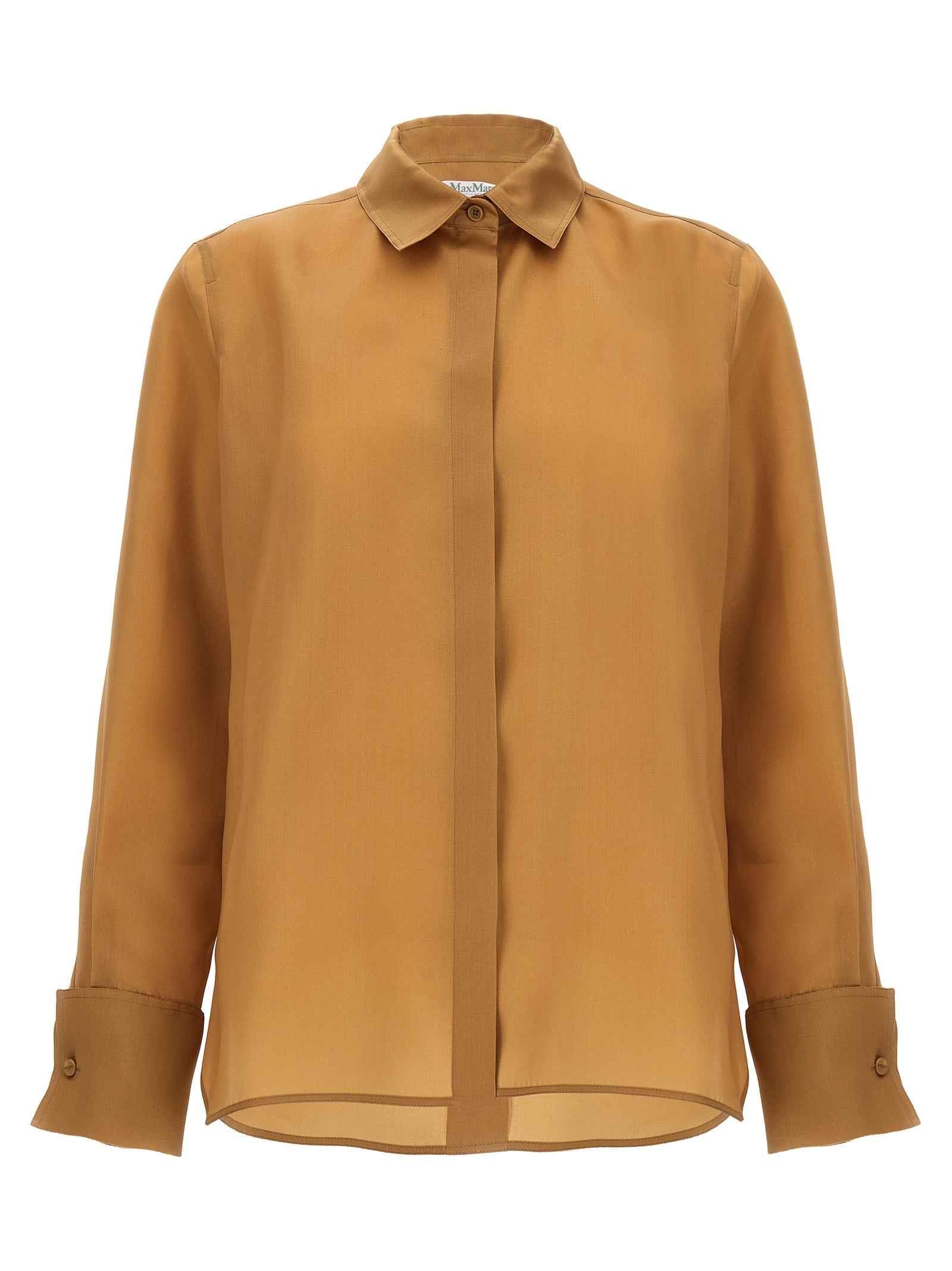 Max Mara Beige Silk Blouse