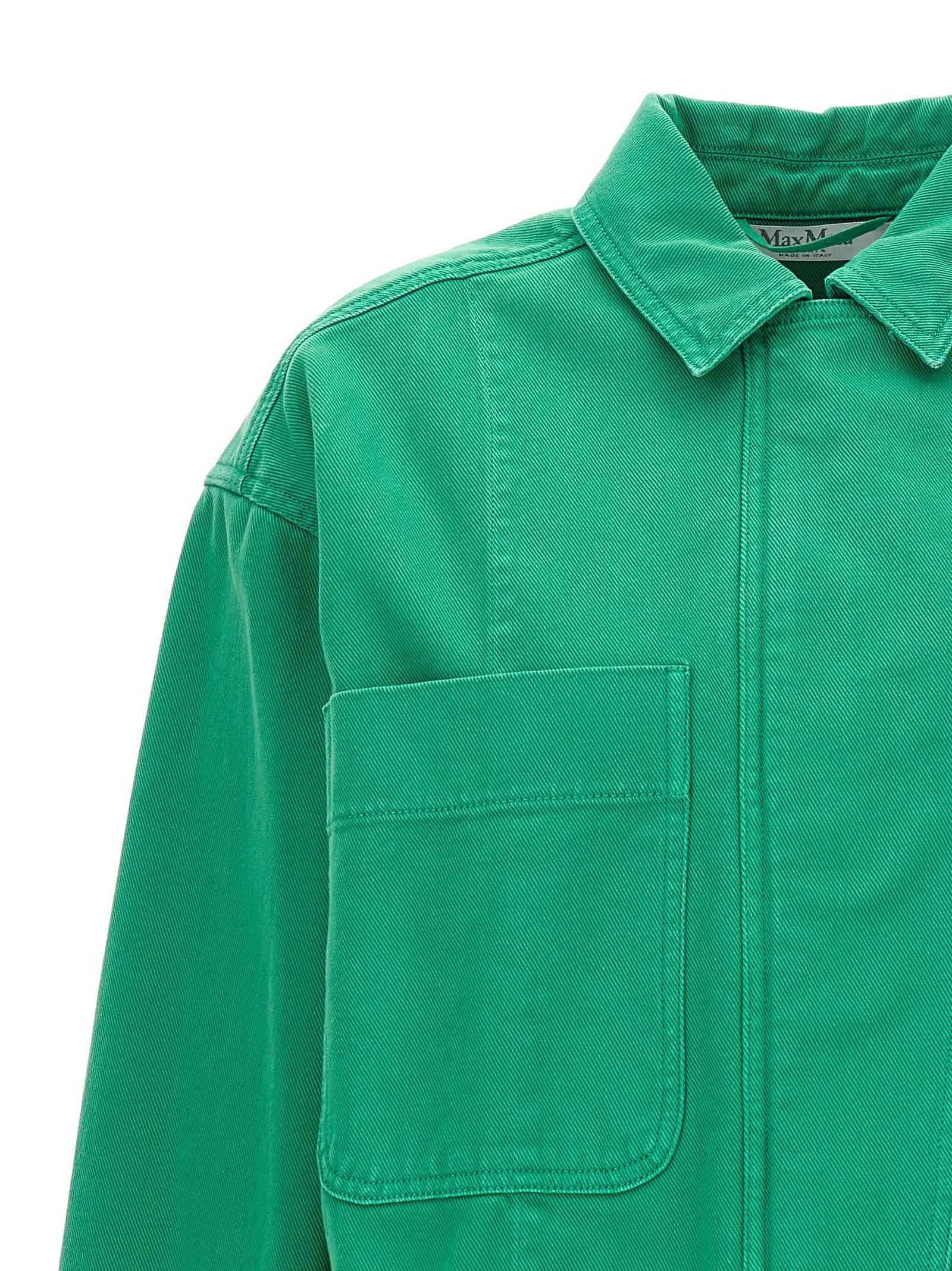 Max Mara Bicolor Cotton Full-Length Jacket
