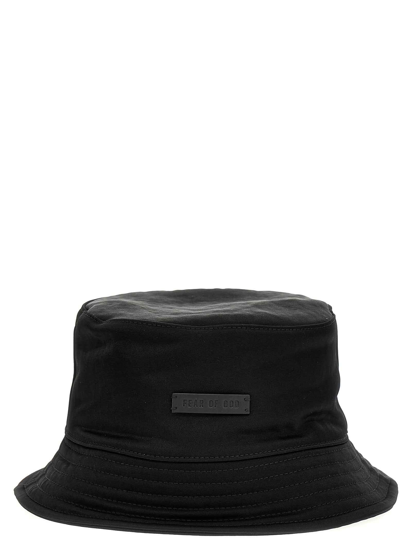 Fear Of God Black Polyamide Bucket Hat