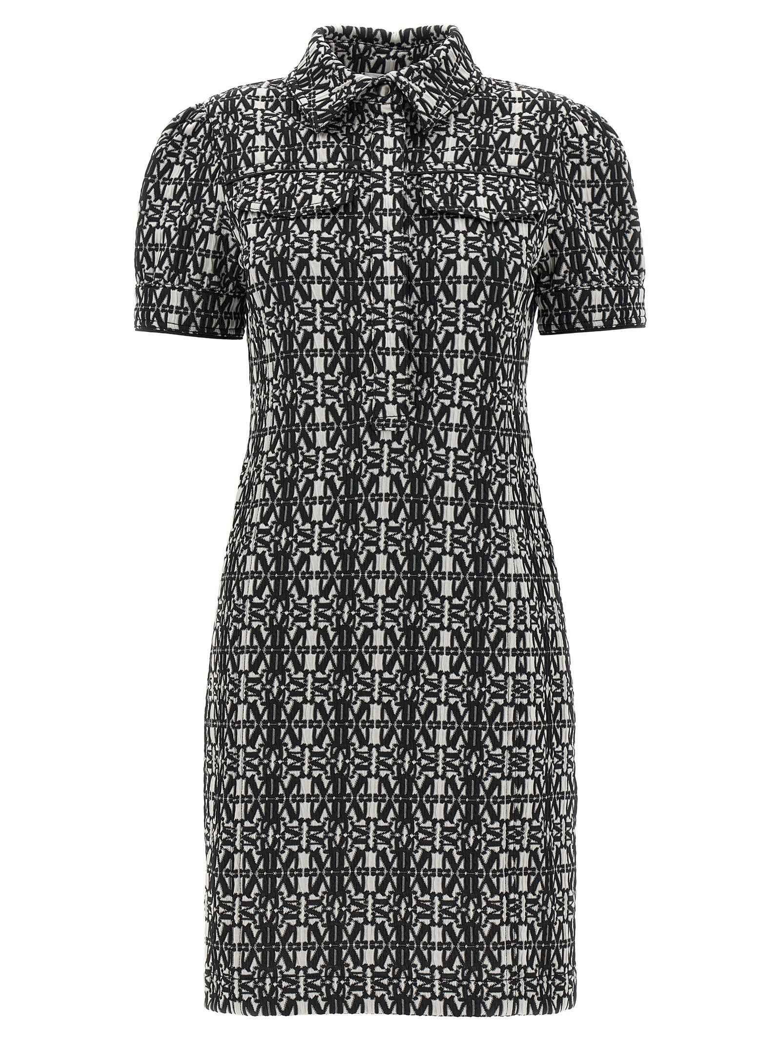 Max Mara Bicolor Polyester Short Dress