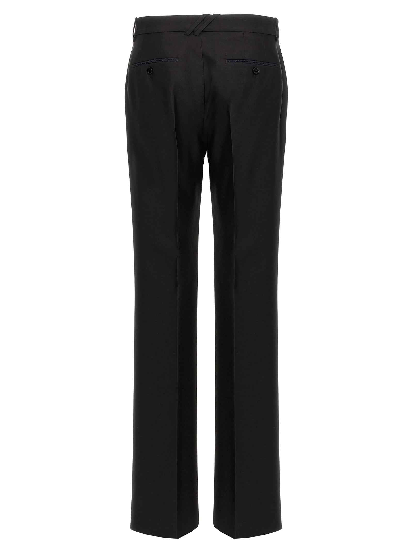 Burberry Black Virgin Wool Dress Pants