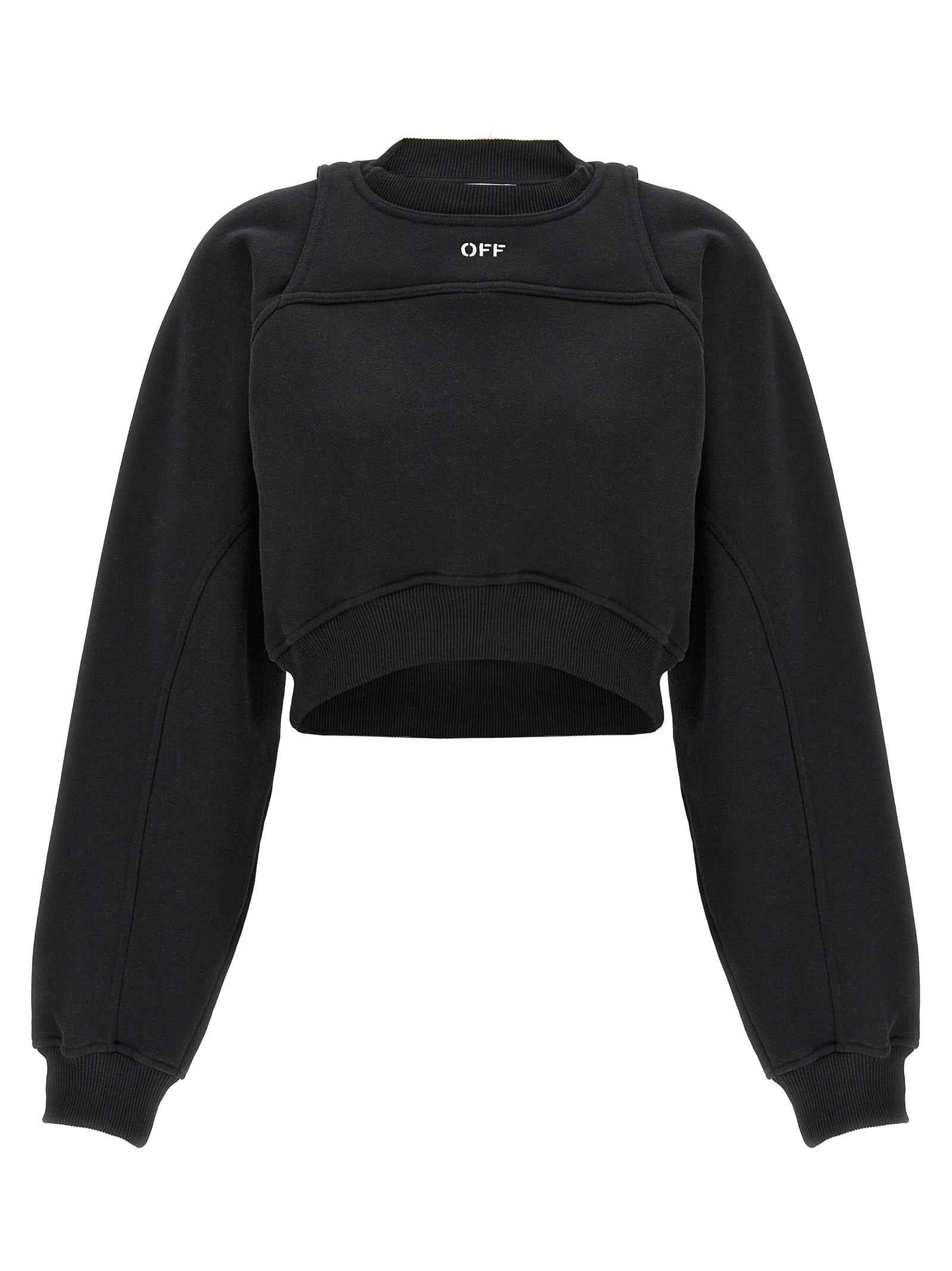 Off-White Bicolor Cotton Sweatshirt