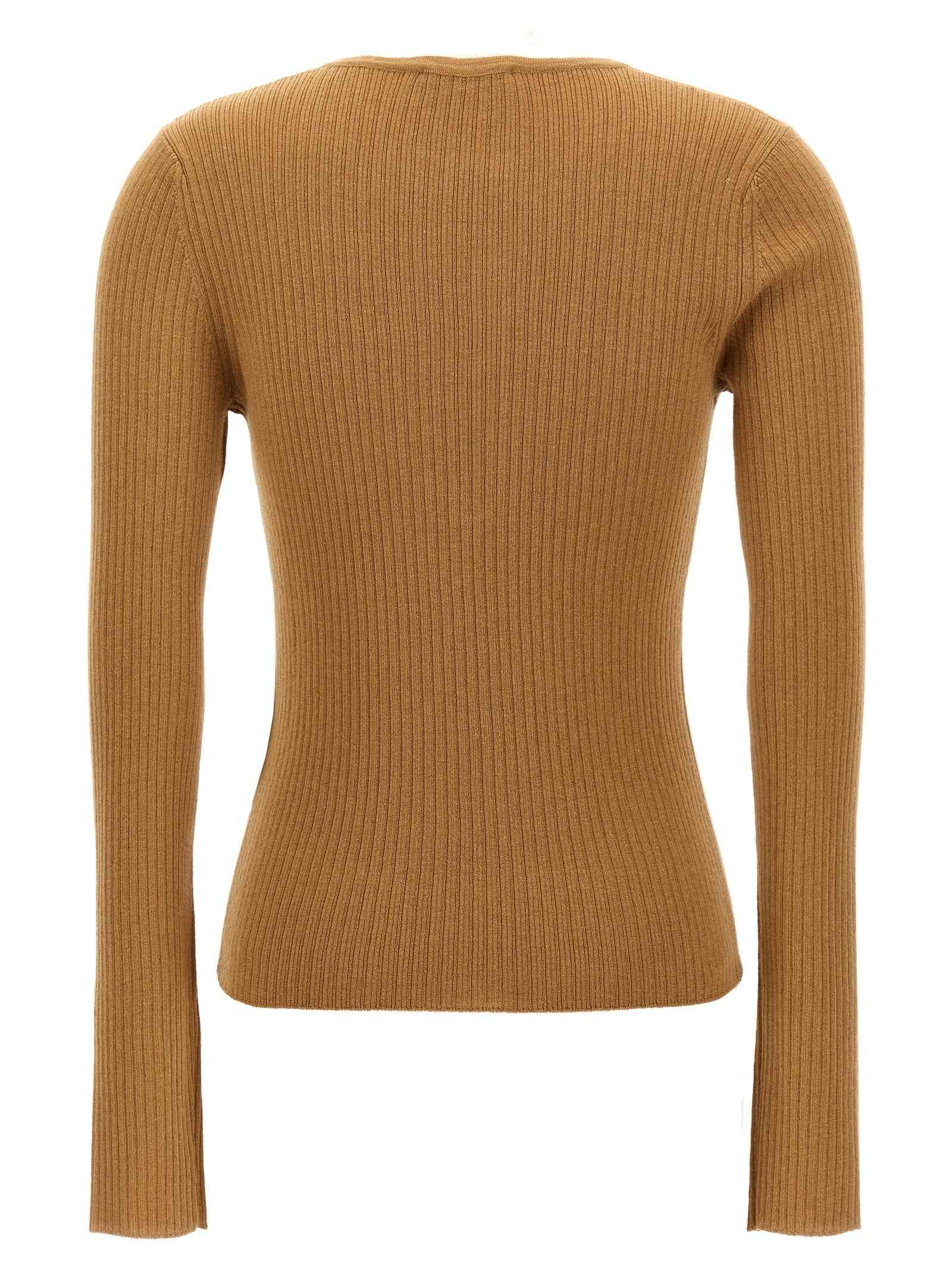 Max Mara Beige Silk Cardigan
