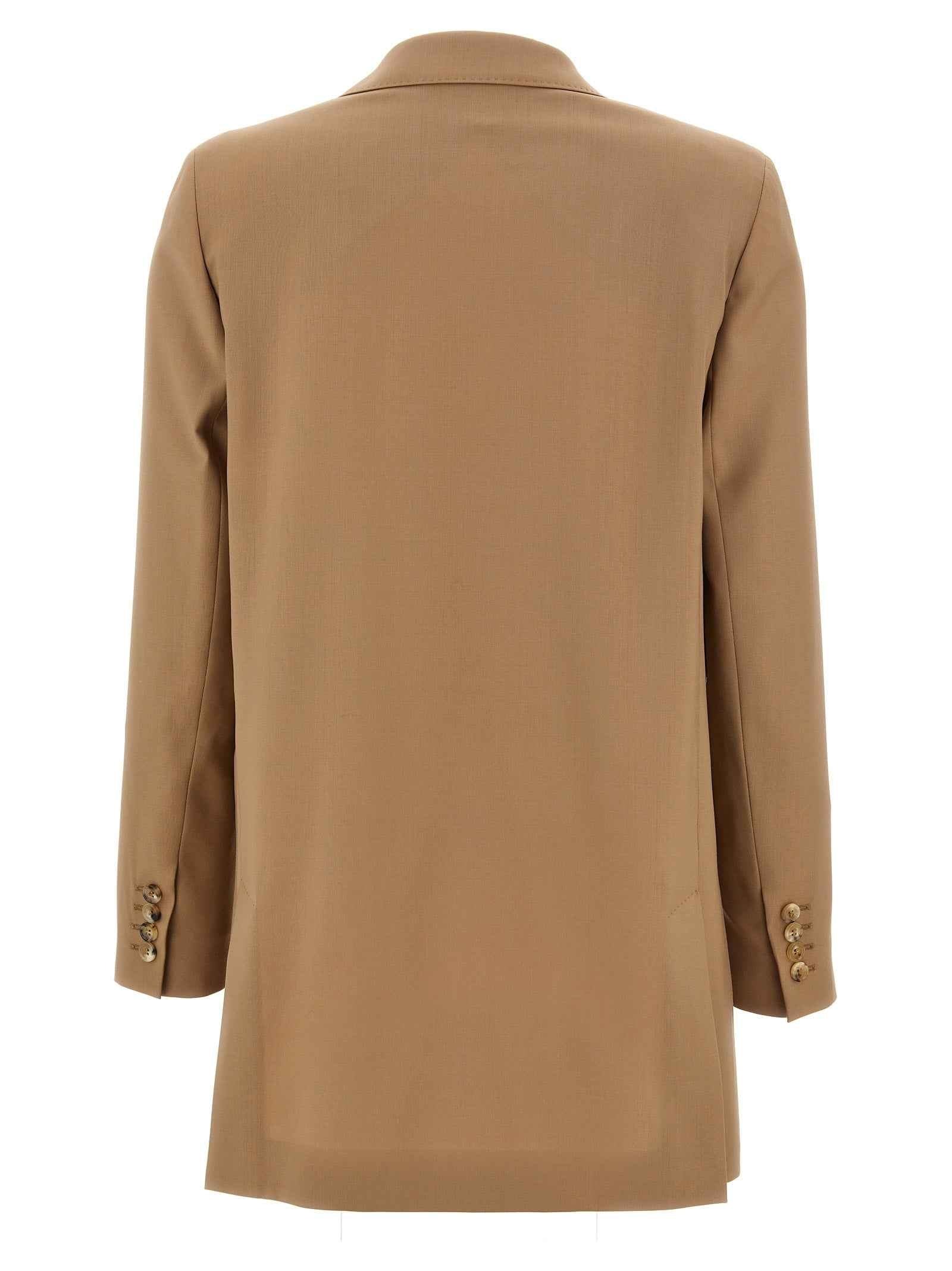 Max Mara Beige Virgin Wool Blazer
