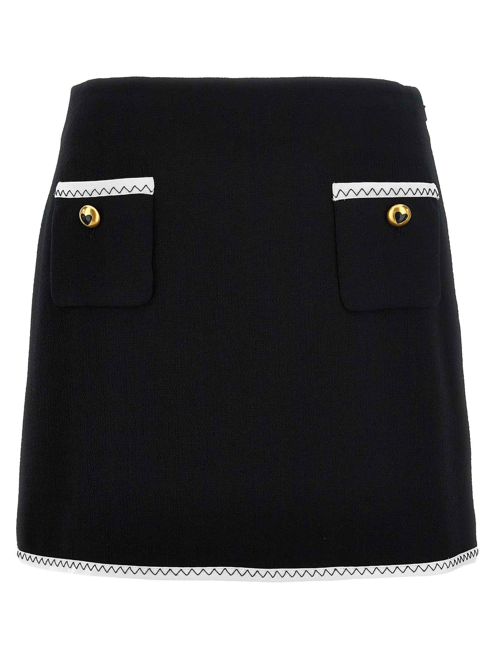 Moschino Bicolor Viscose Long Skirt