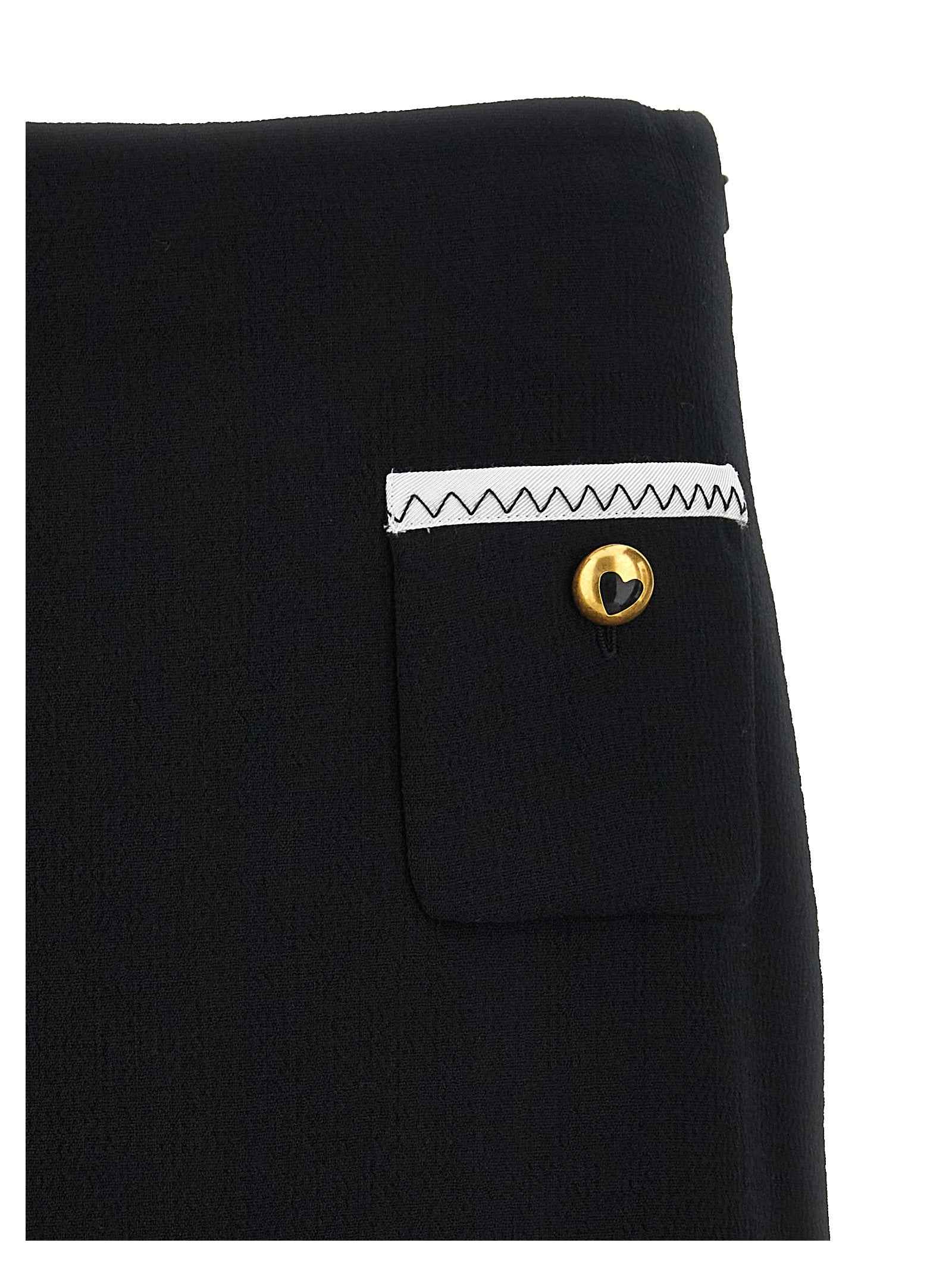 Moschino Bicolor Viscose Long Skirt