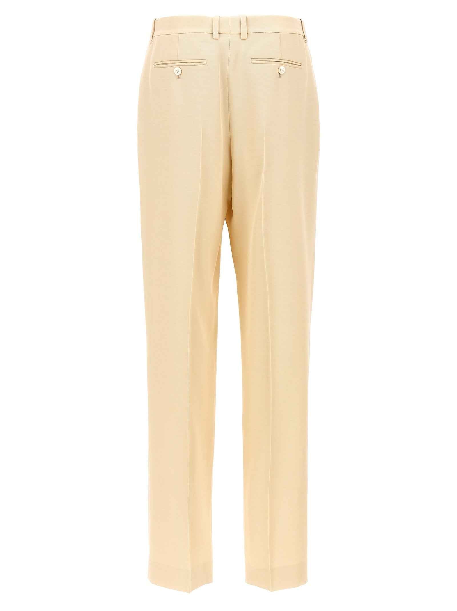 Tom Ford Beige Silk Dress Pants