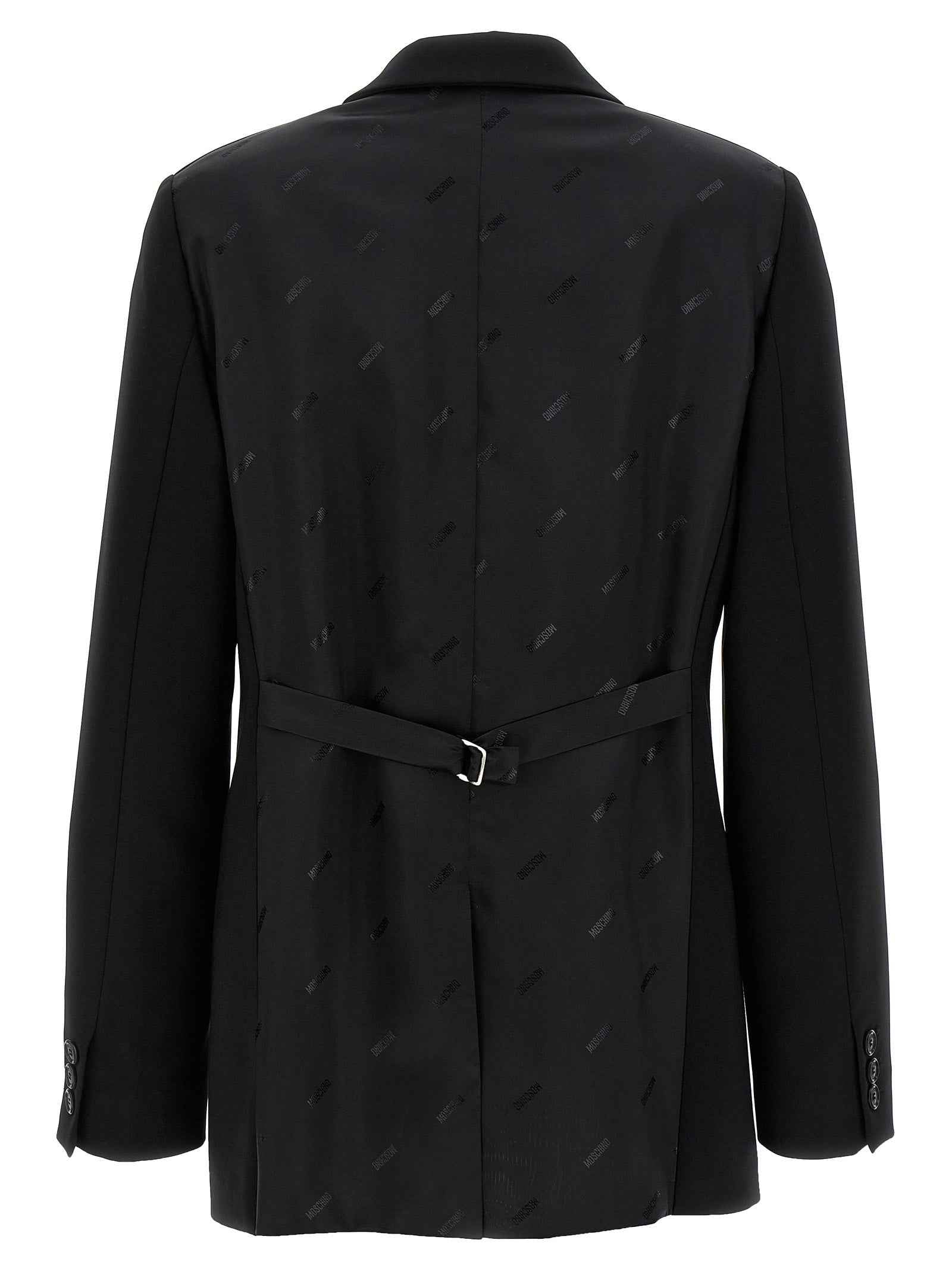 Moschino Black Polyester Blazer