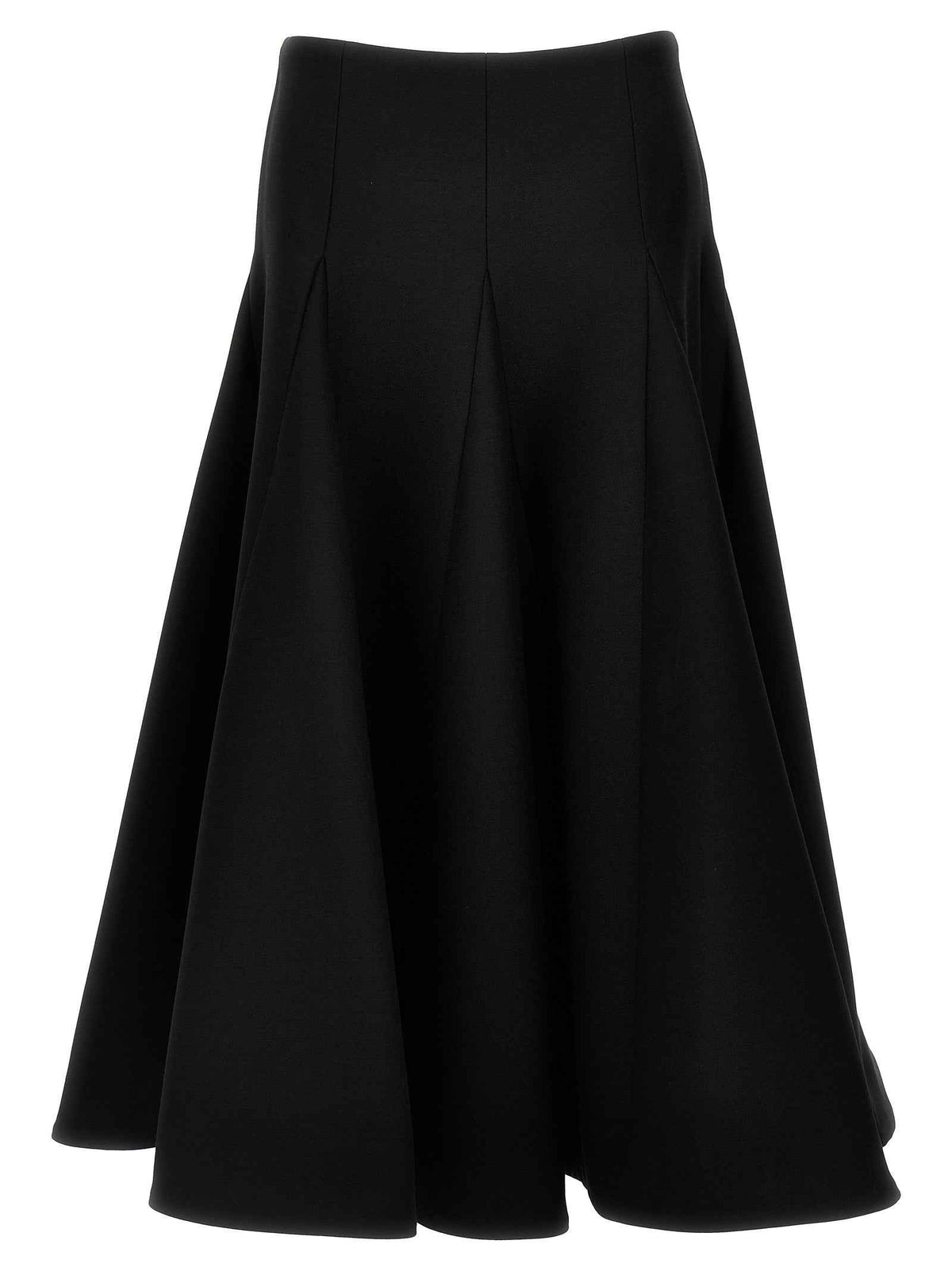 Valentino Garavani Black Virgin Wool Mini Skirt