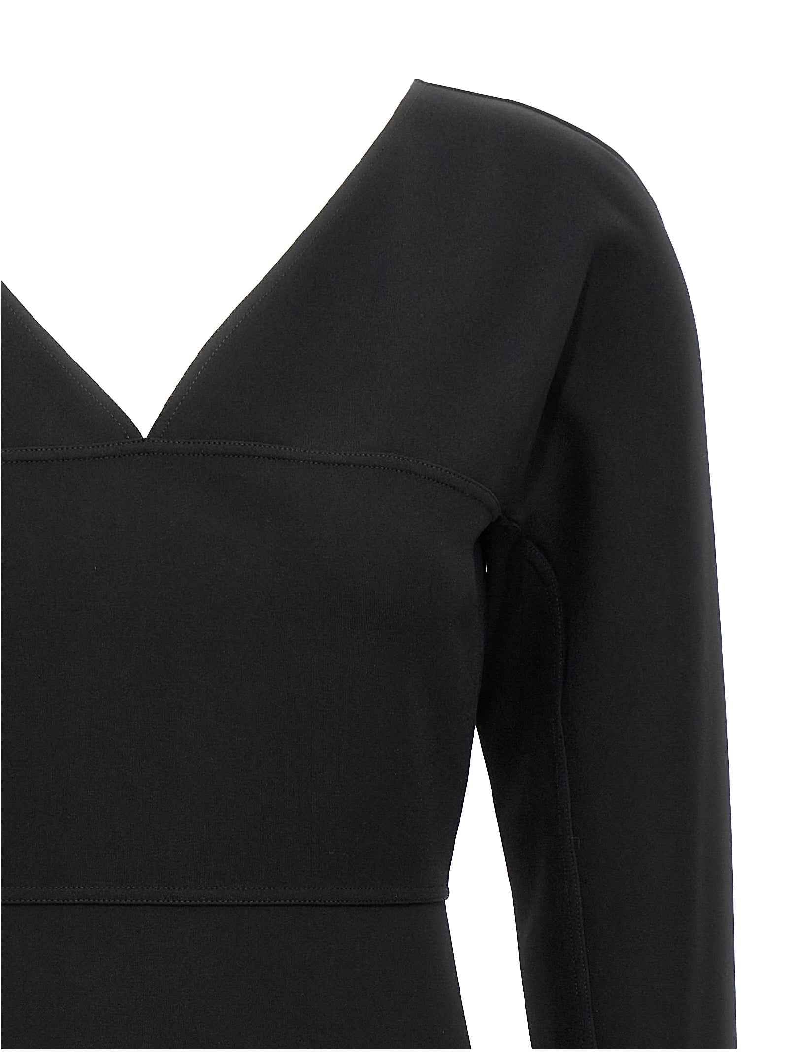 Fendi Black Viscose Midi Dress
