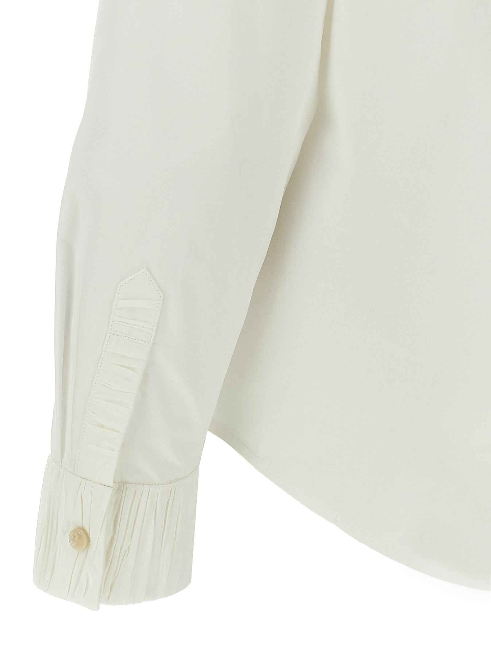 Tory Burch White Cotton Blouse
