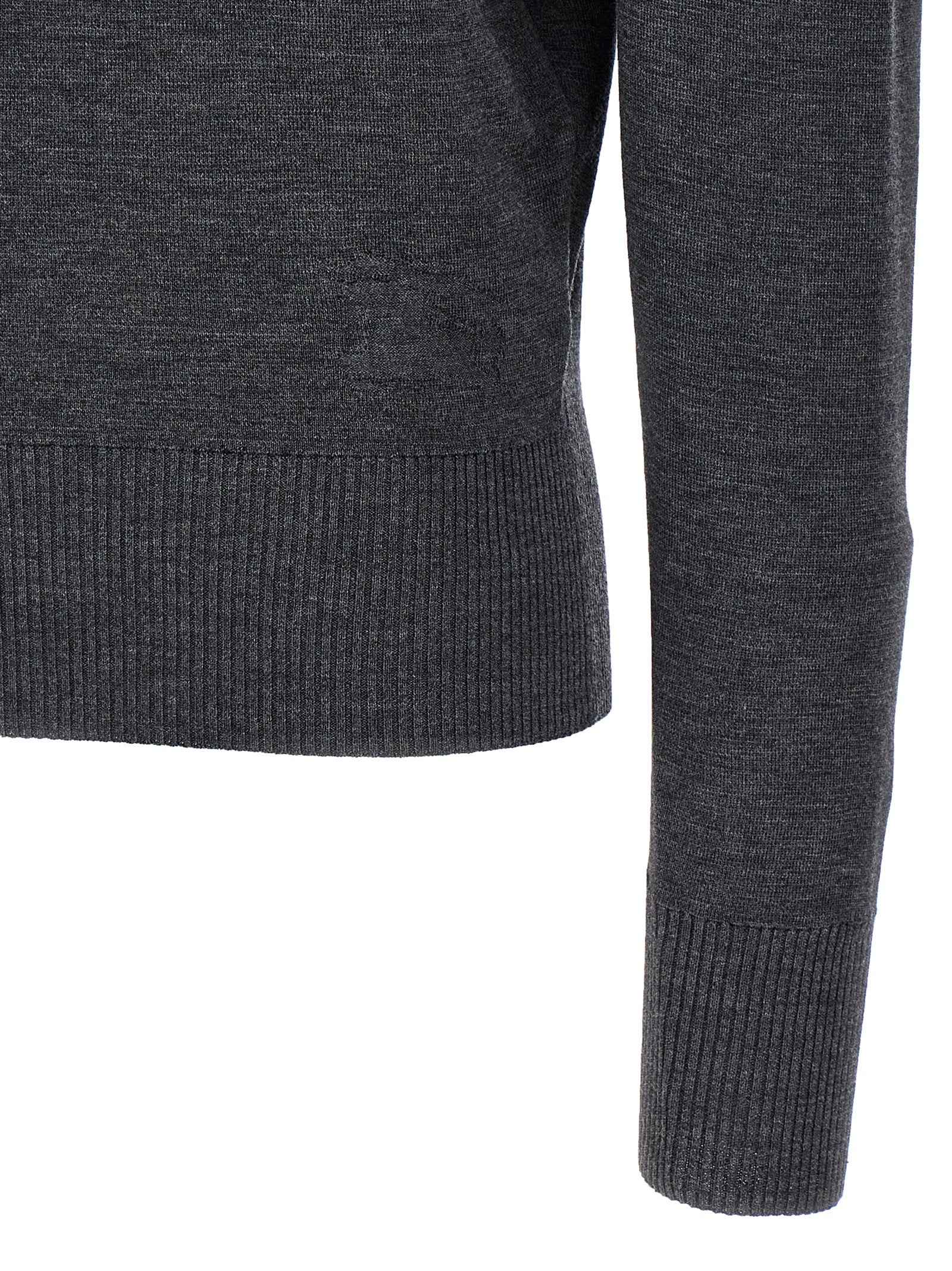 Burberry Gray Wool Cardigan