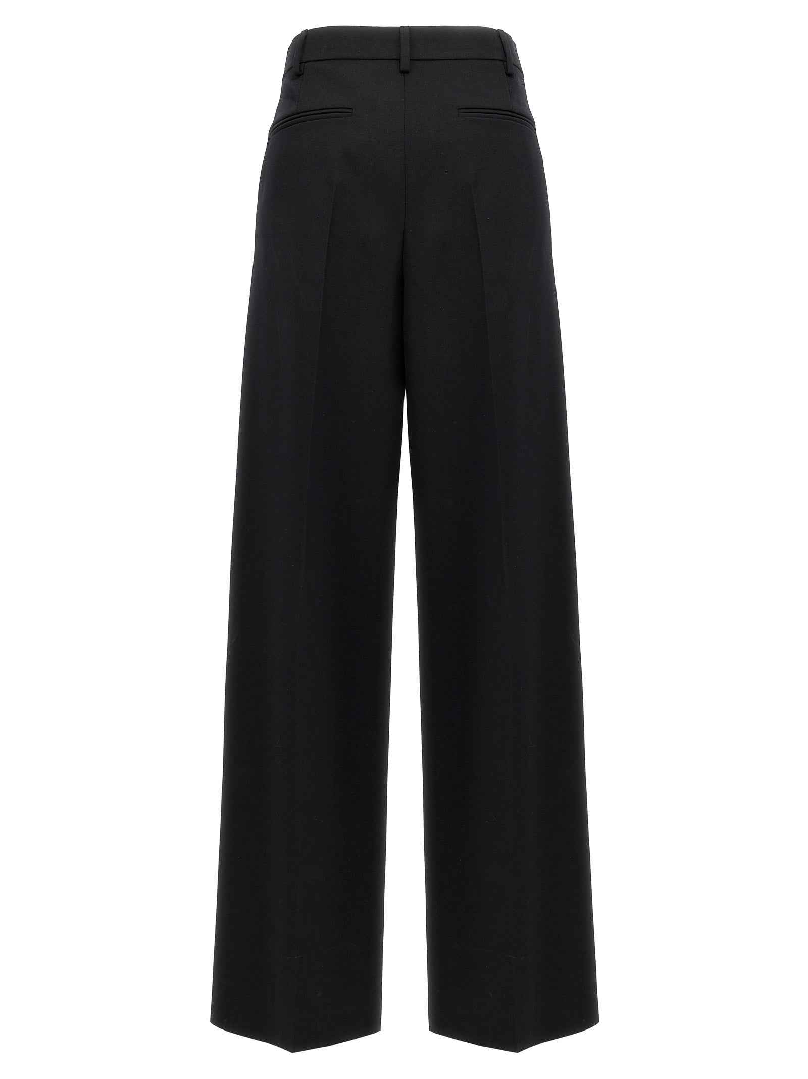 Valentino Garavani Black Virgin Wool Dress Pants