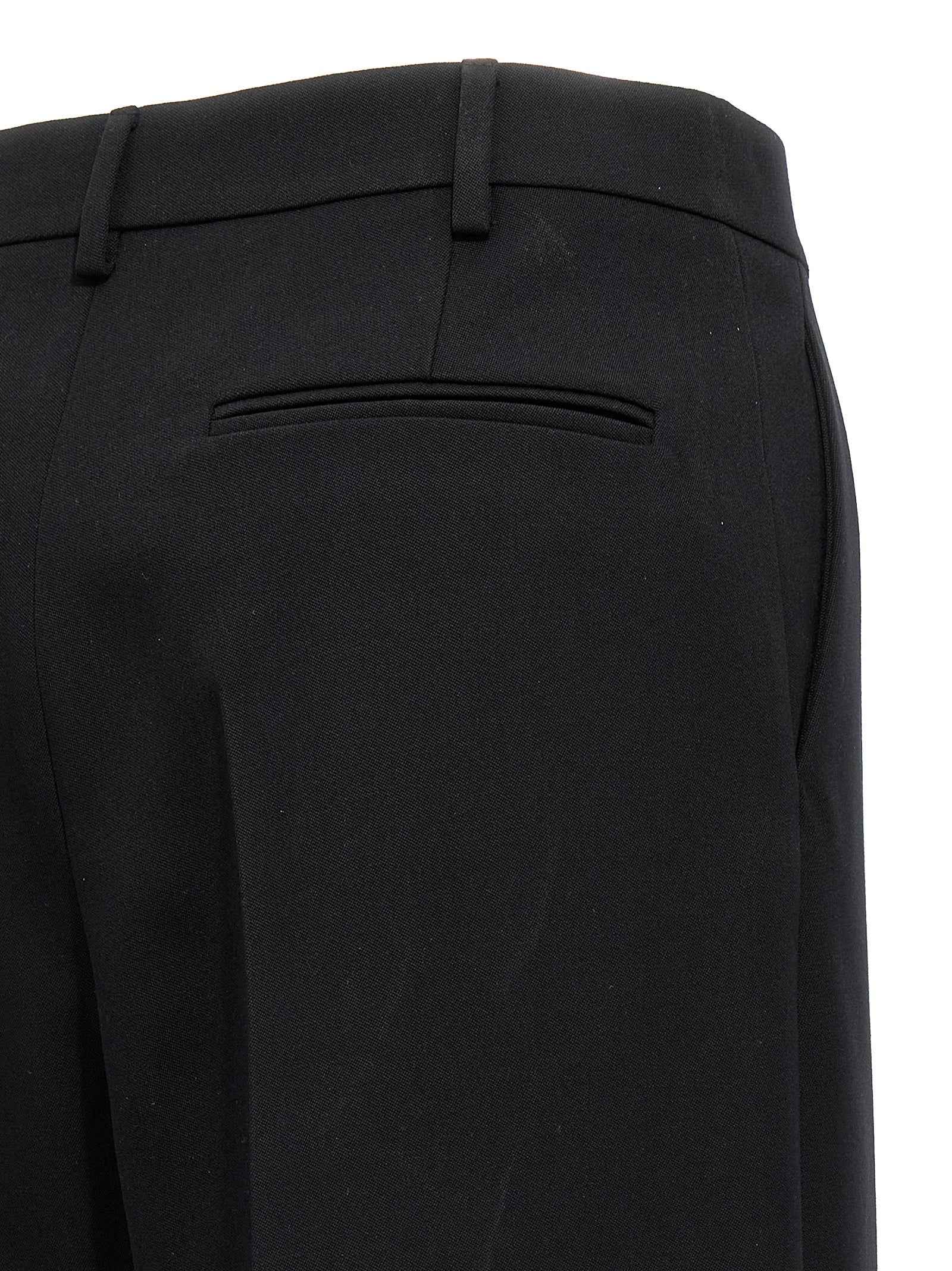 Valentino Garavani Black Virgin Wool Dress Pants