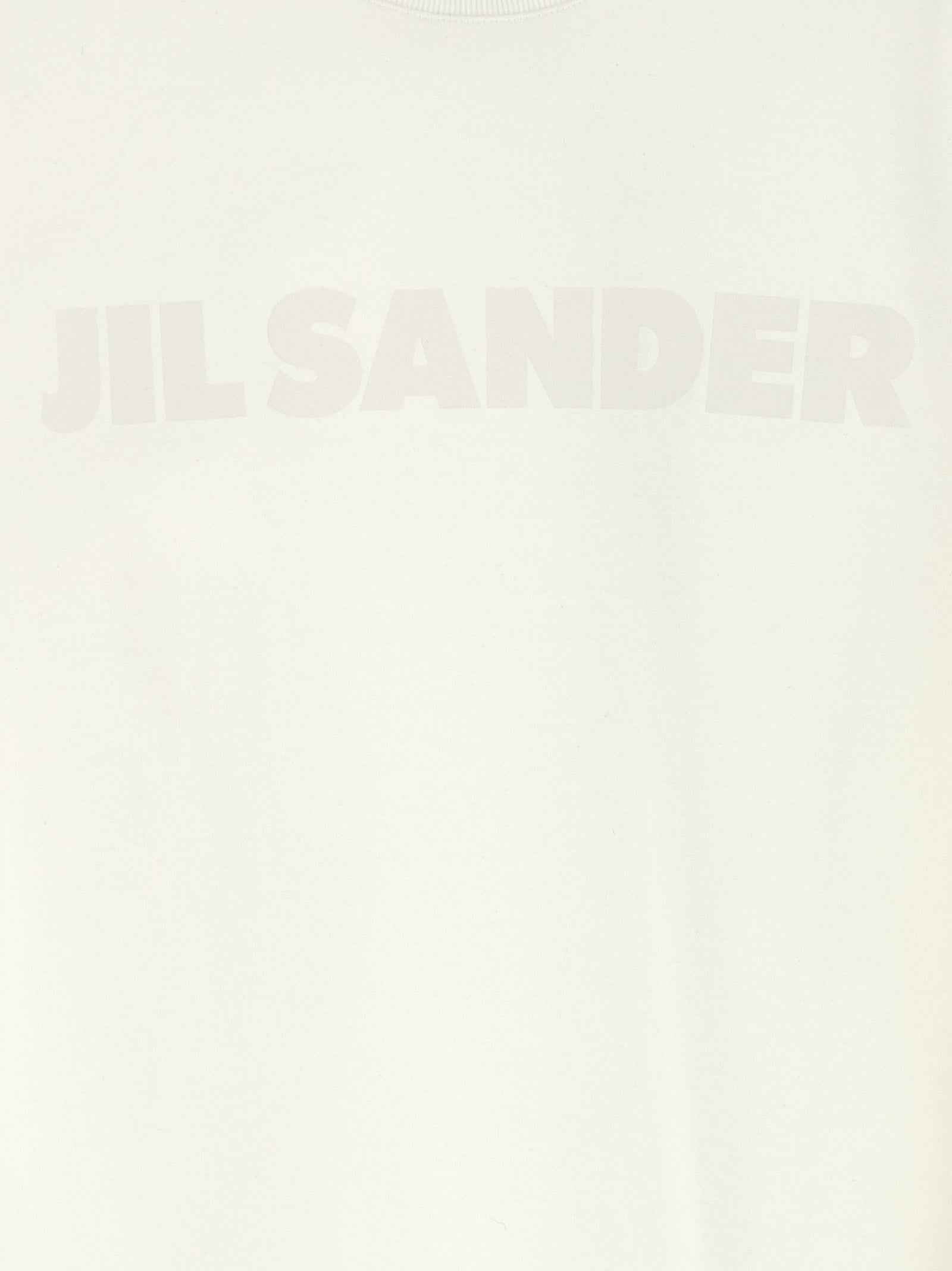 Jil Sander White Cotton Long Sleeve T-Shirt
