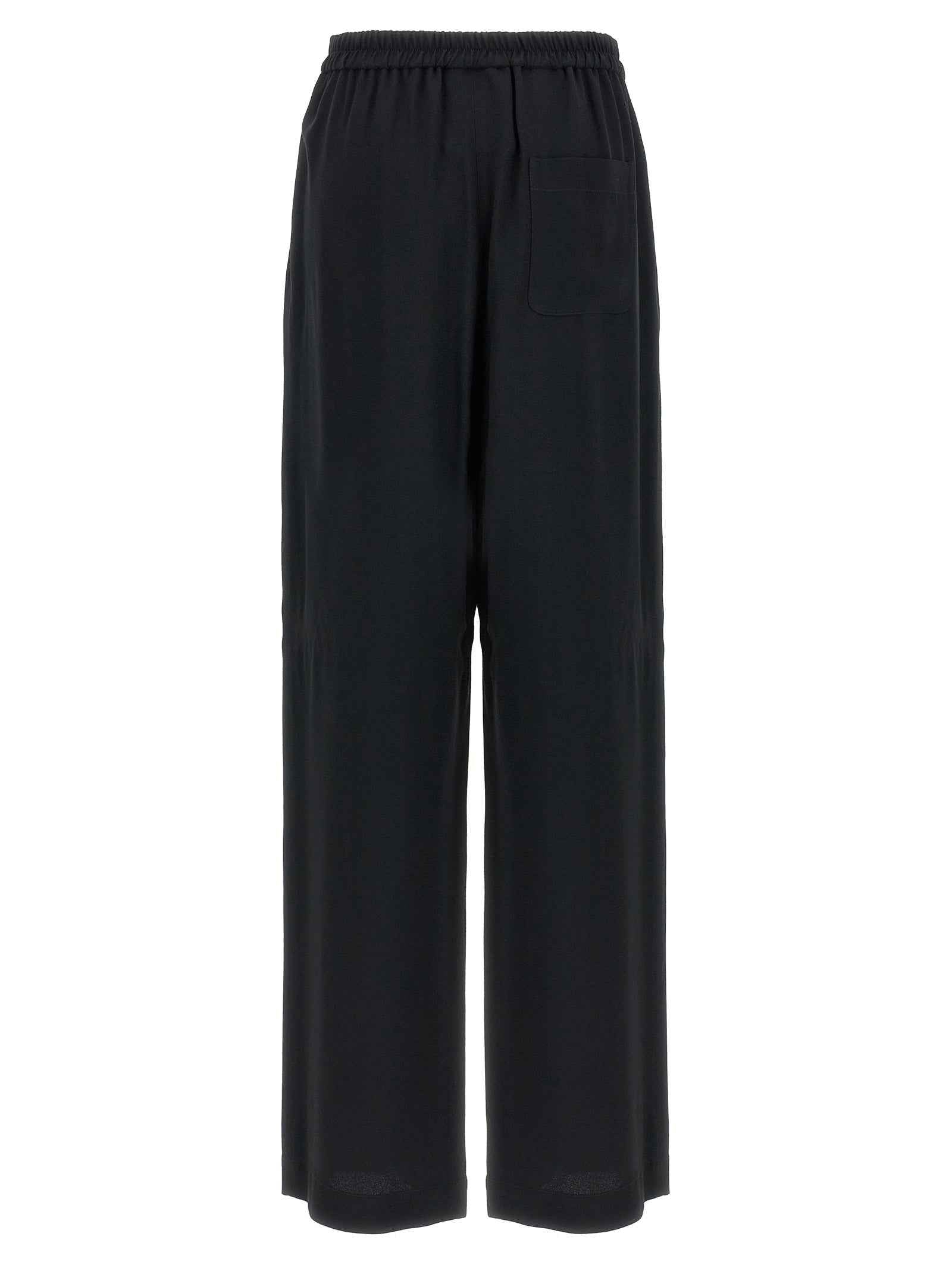 Moschino Black Acetate Casual Pants