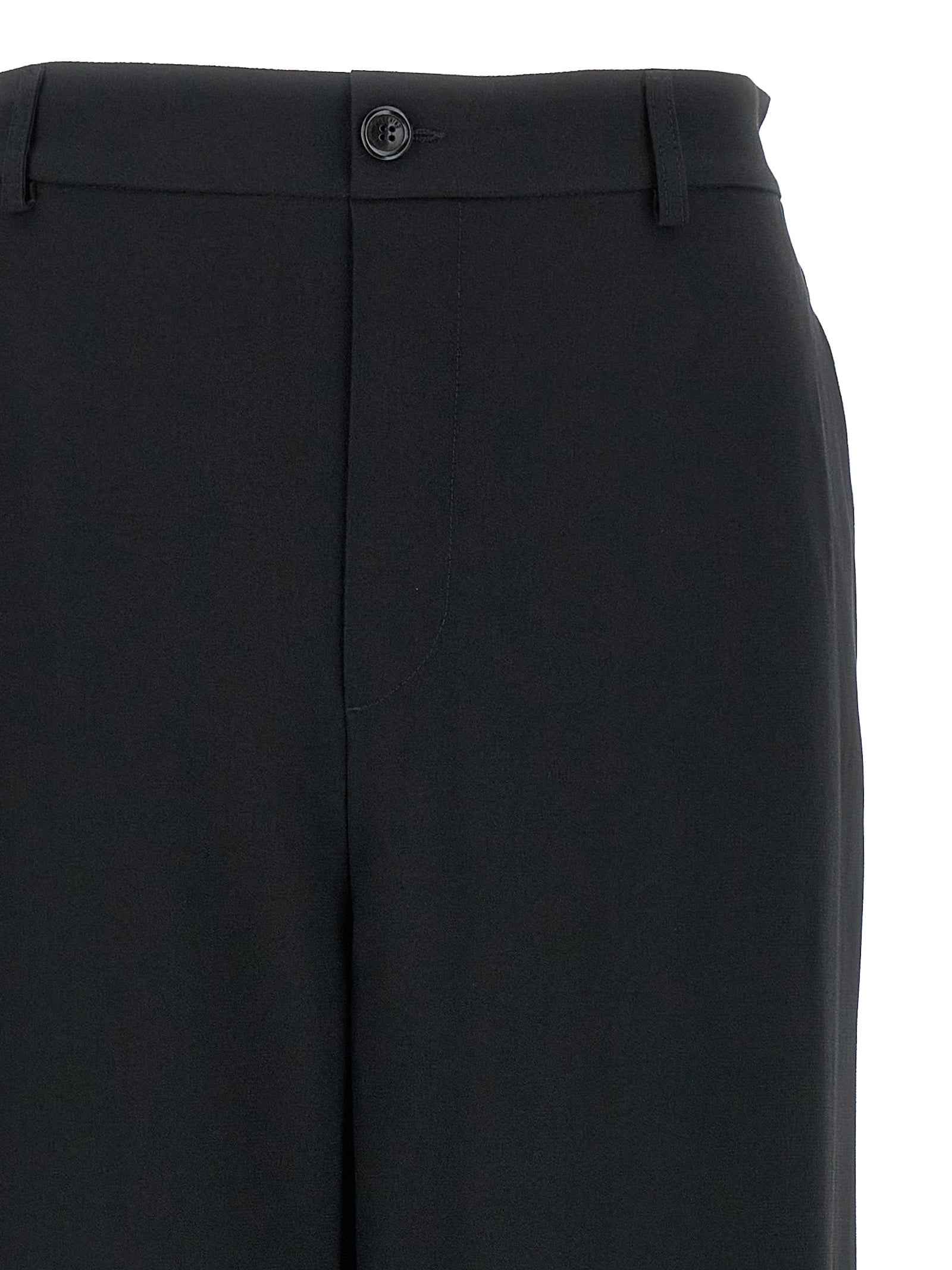 Moschino Black Acetate Casual Pants