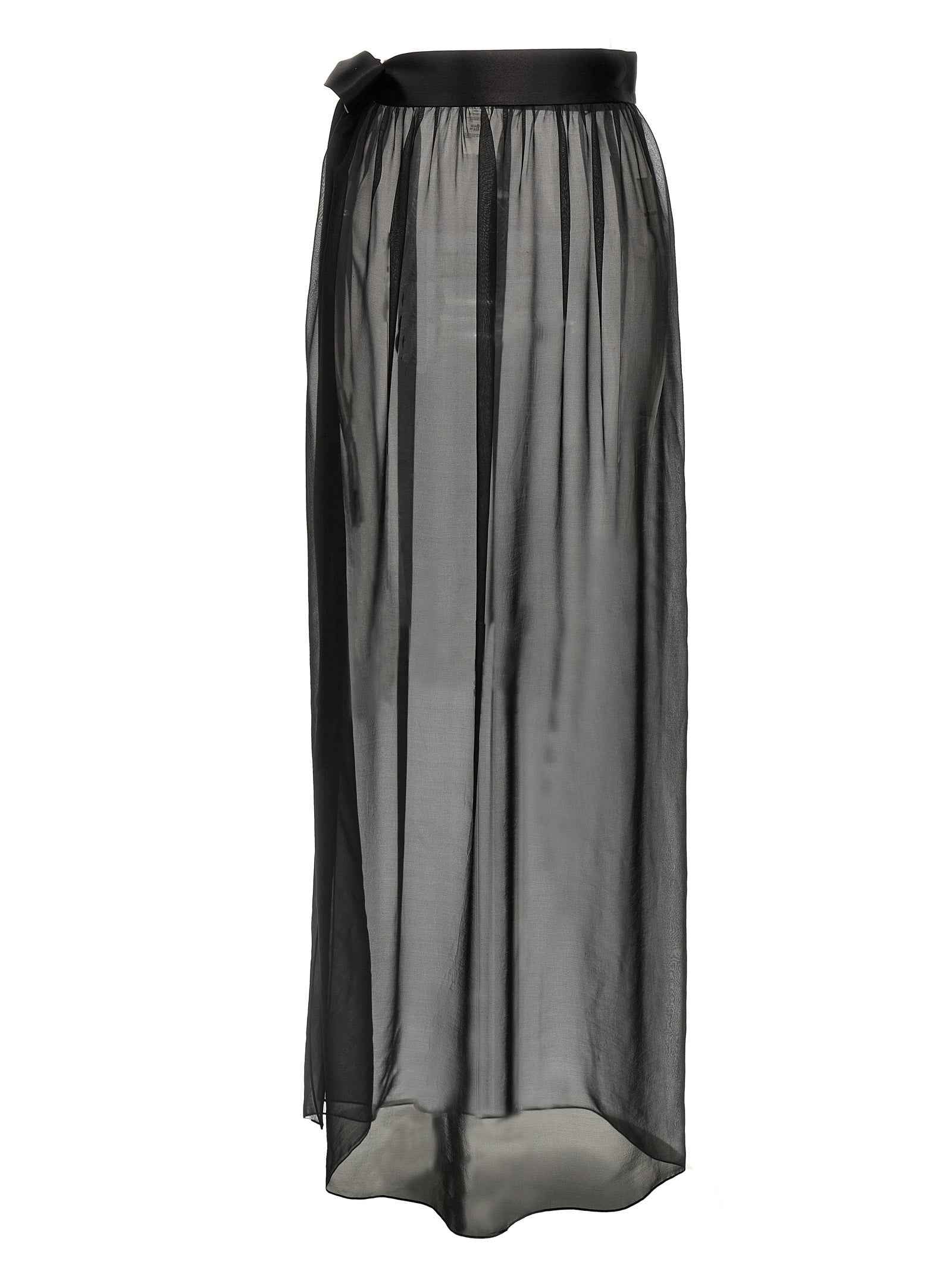 Dolce & Gabbana Black Silk Mini Skirt