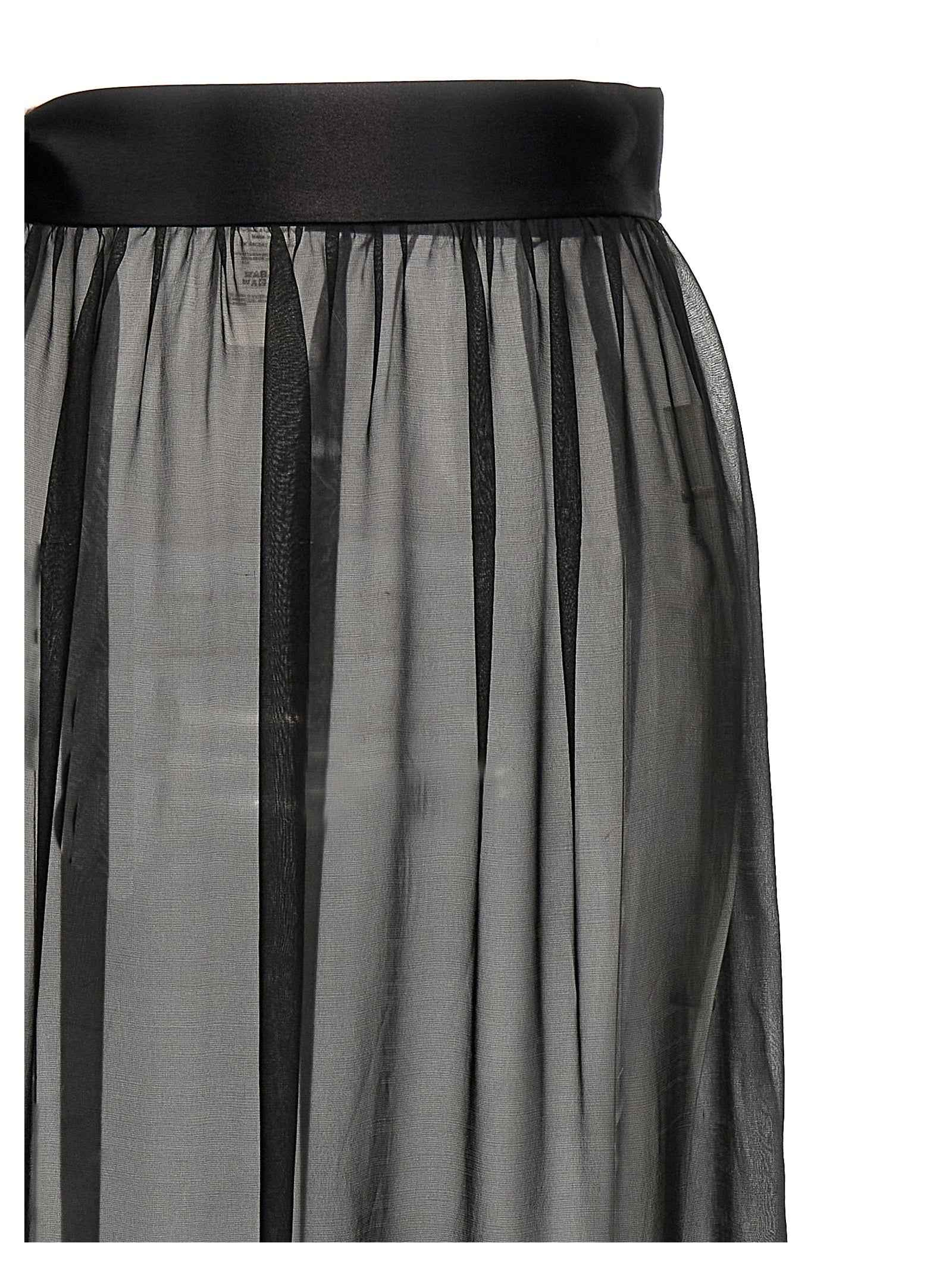 Dolce & Gabbana Black Silk Mini Skirt